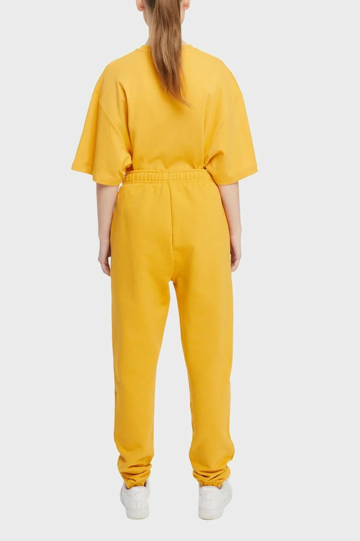 Les Benjamins Regular Fit Elastik Bel Bantlı Cepli % 100 Pamuk Bayan Pantolon LB22SSESSFUSP-304 SÜTLÜ KAHVE - 5