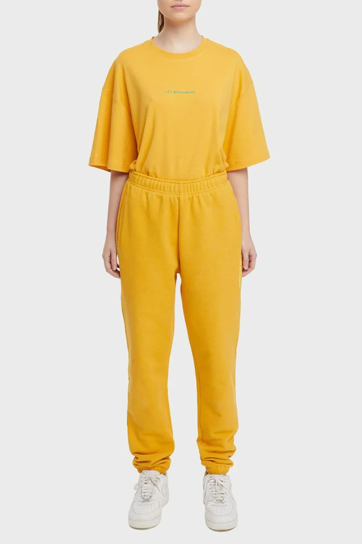 Les Benjamins Regular Fit Elastik Bel Bantlı Cepli % 100 Pamuk Bayan Pantolon LB22SSESSFUSP-304 SÜTLÜ KAHVE - 1