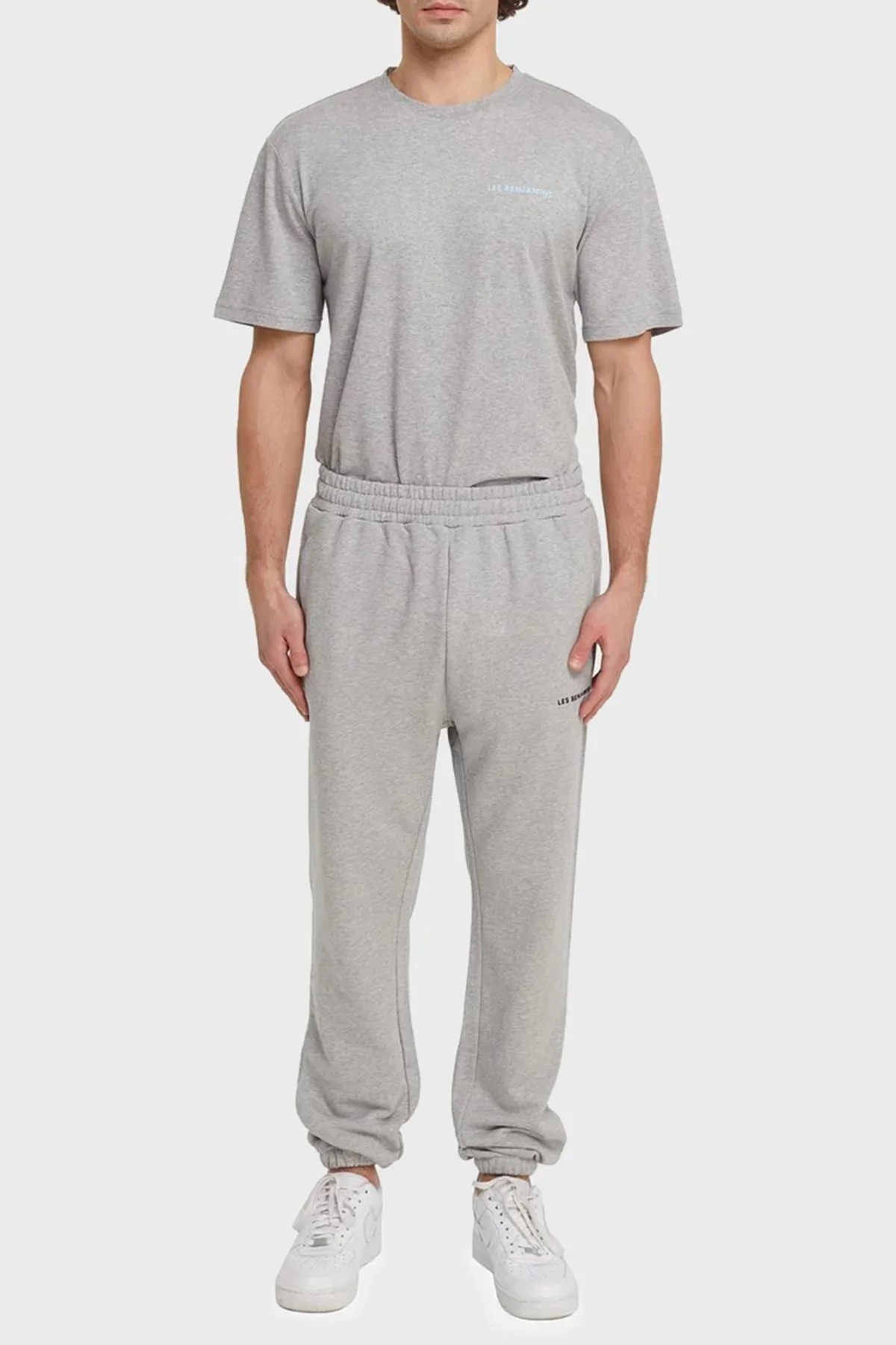 Les Benjamins Regular Fit Elastik Bel Bantlı Cepli % 100 Pamuk Erkek Pantolon LB21SSCORMUSP-003 GRİ - 6