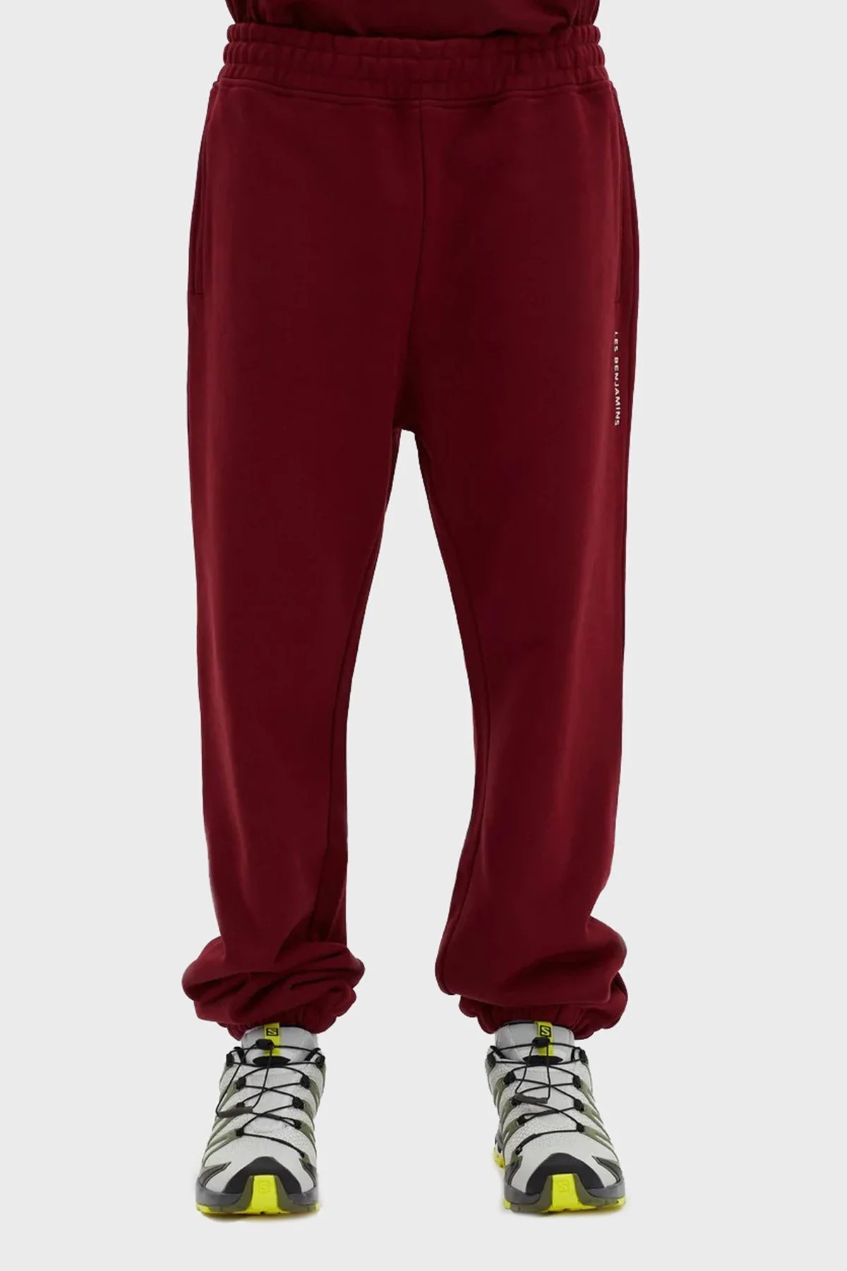 Les Benjamins Regular Fit Elastik Bel Bantlı Cepli % 100 Pamuk Erkek Pantolon LB22FWESSMUSP-301 BORDO - 2