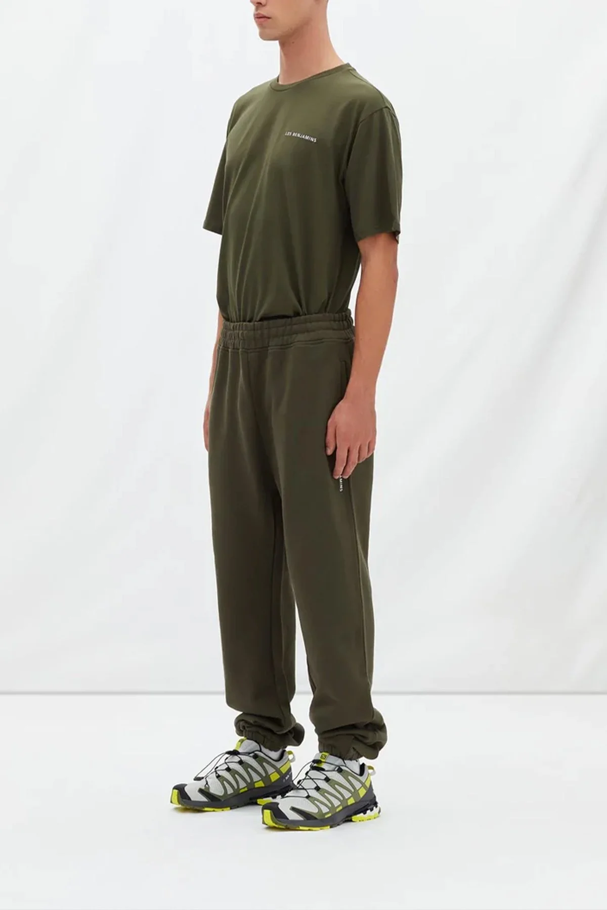 Les Benjamins Regular Fit Elastik Bel Bantlı Cepli % 100 Pamuk Erkek Pantolon LB22FWESSMUSP-302 HAKİ - 3