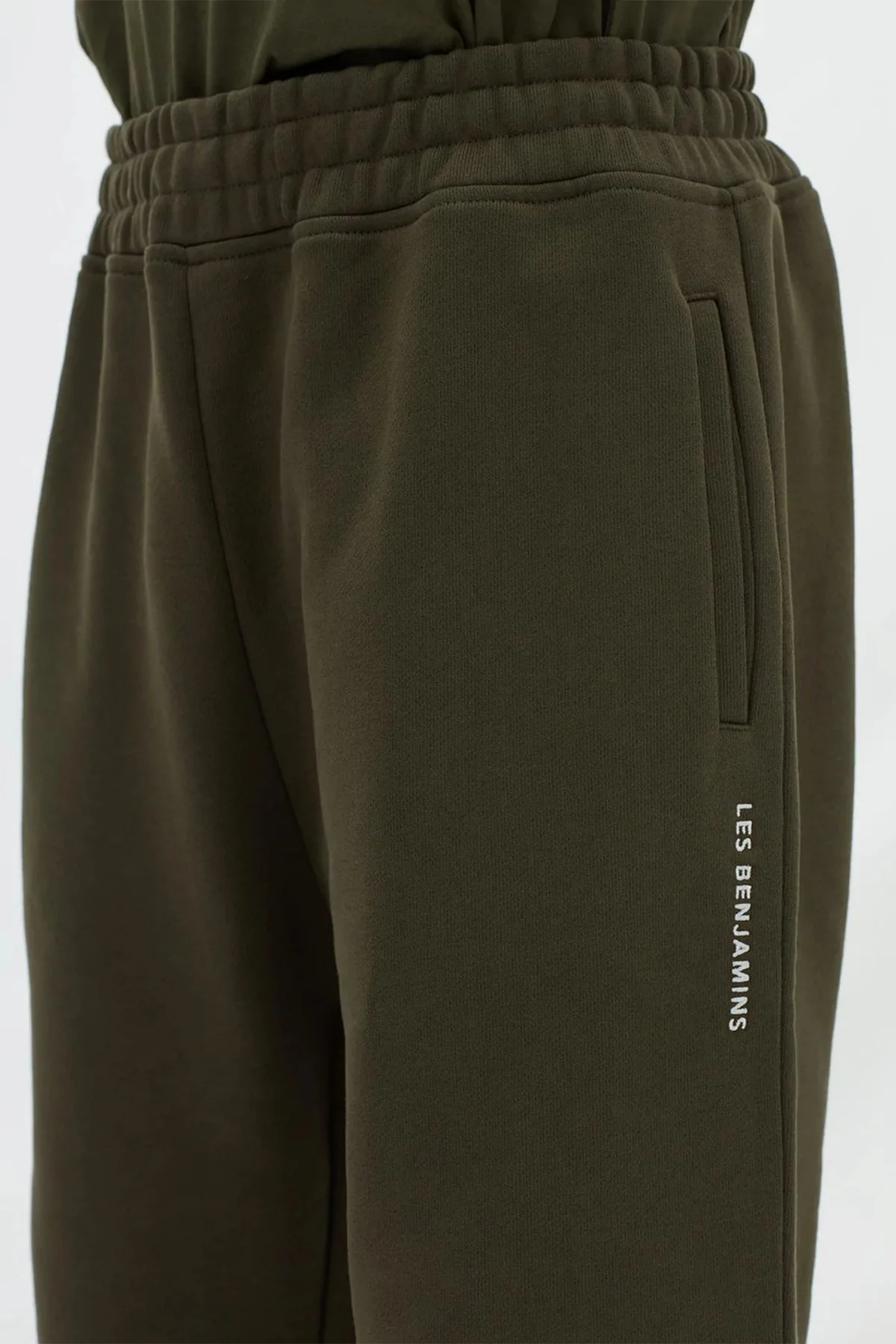 Les Benjamins Regular Fit Elastik Bel Bantlı Cepli % 100 Pamuk Erkek Pantolon LB22FWESSMUSP-302 HAKİ - 5