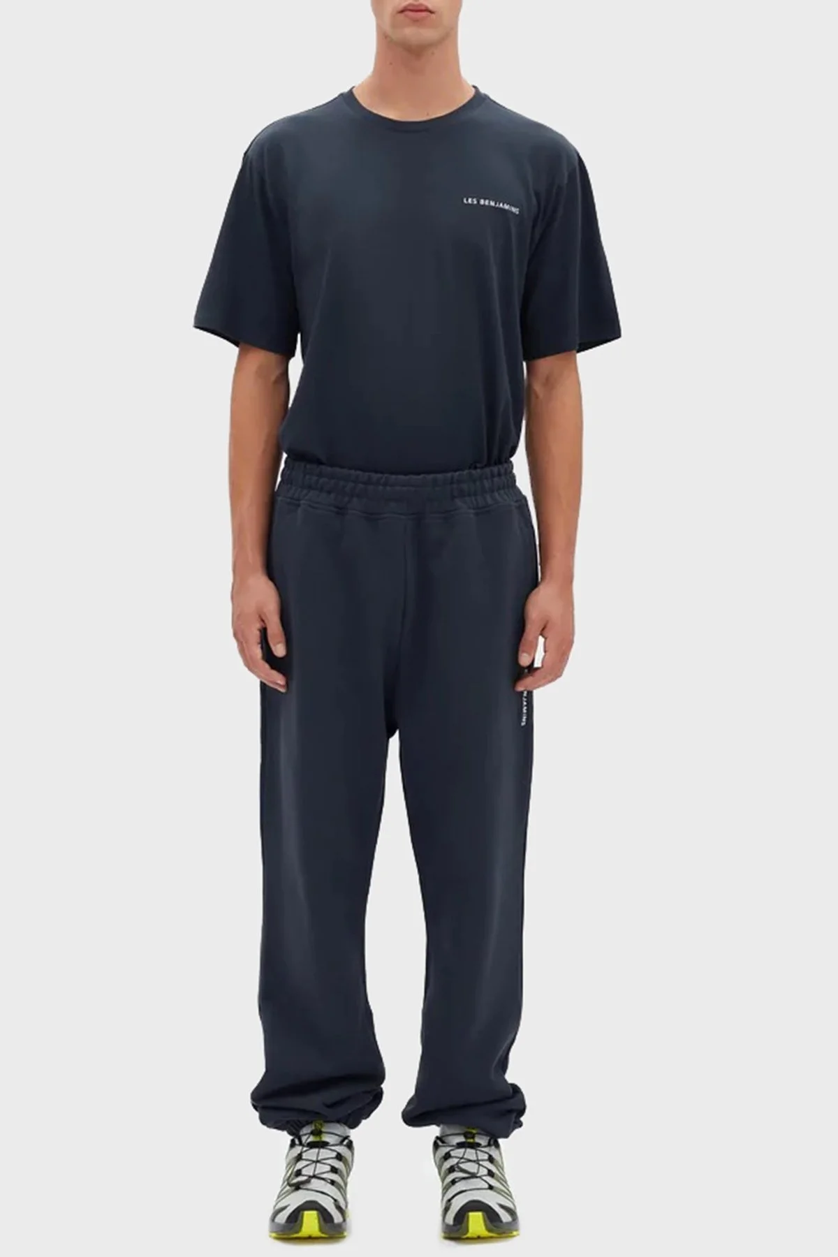 Les Benjamins Regular Fit Elastik Bel Bantlı Cepli % 100 Pamuk Erkek Pantolon LB22FWESSMUSP-303 LACİVERT - 1