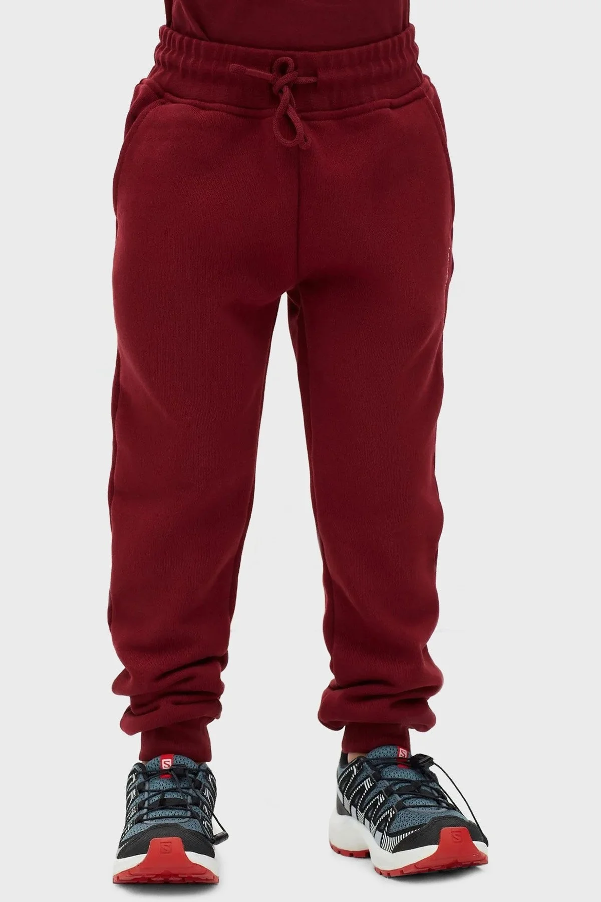 Les Benjamins Regular Fit Elastik Bel Bantlı Cepli % 100 Pamuk Unisex Pantolon LB22FWCHLCUSP-501 BORDO - 5