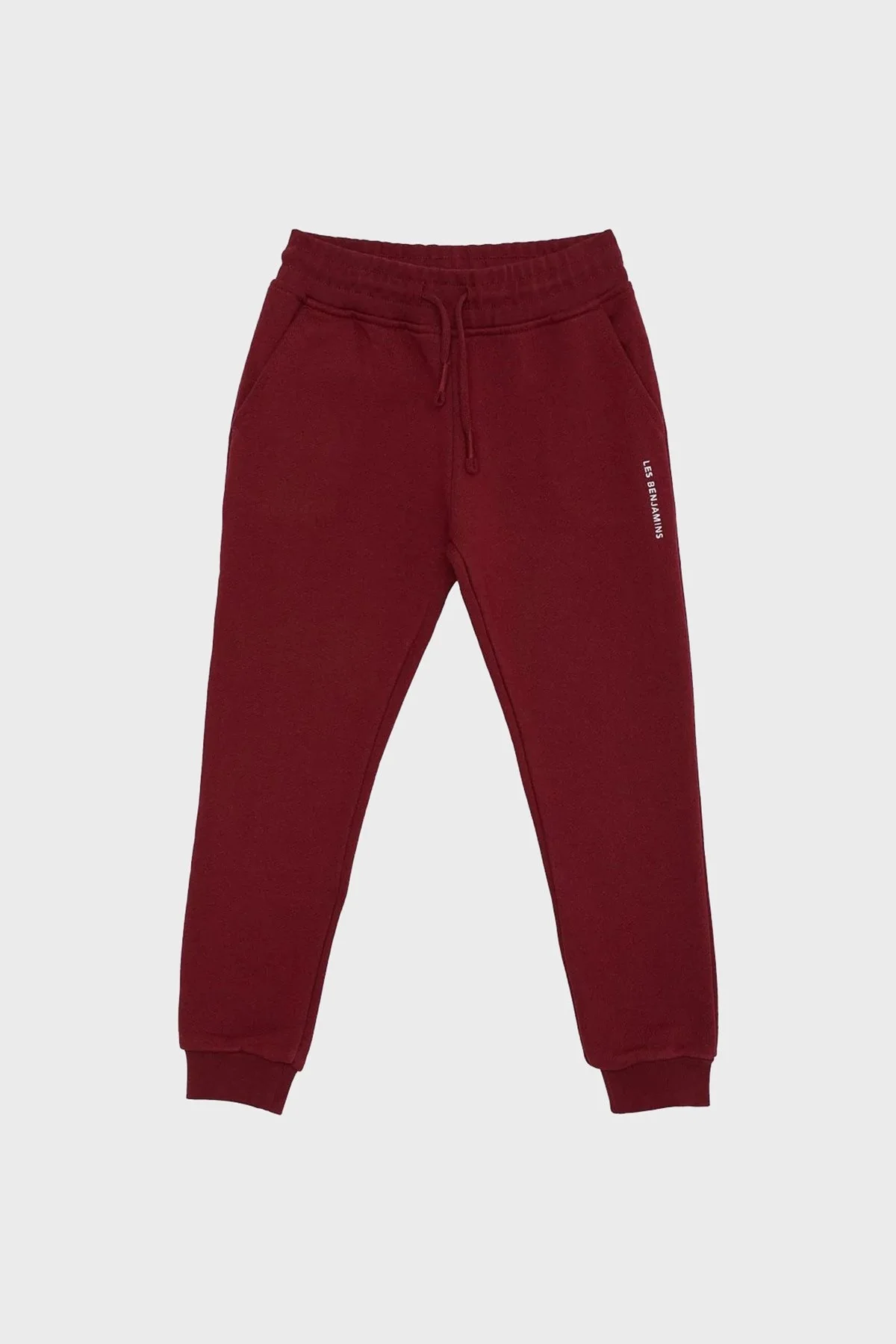 Les Benjamins Regular Fit Elastik Bel Bantlı Cepli % 100 Pamuk Unisex Pantolon LB22FWCHLCUSP-501 BORDO - 6
