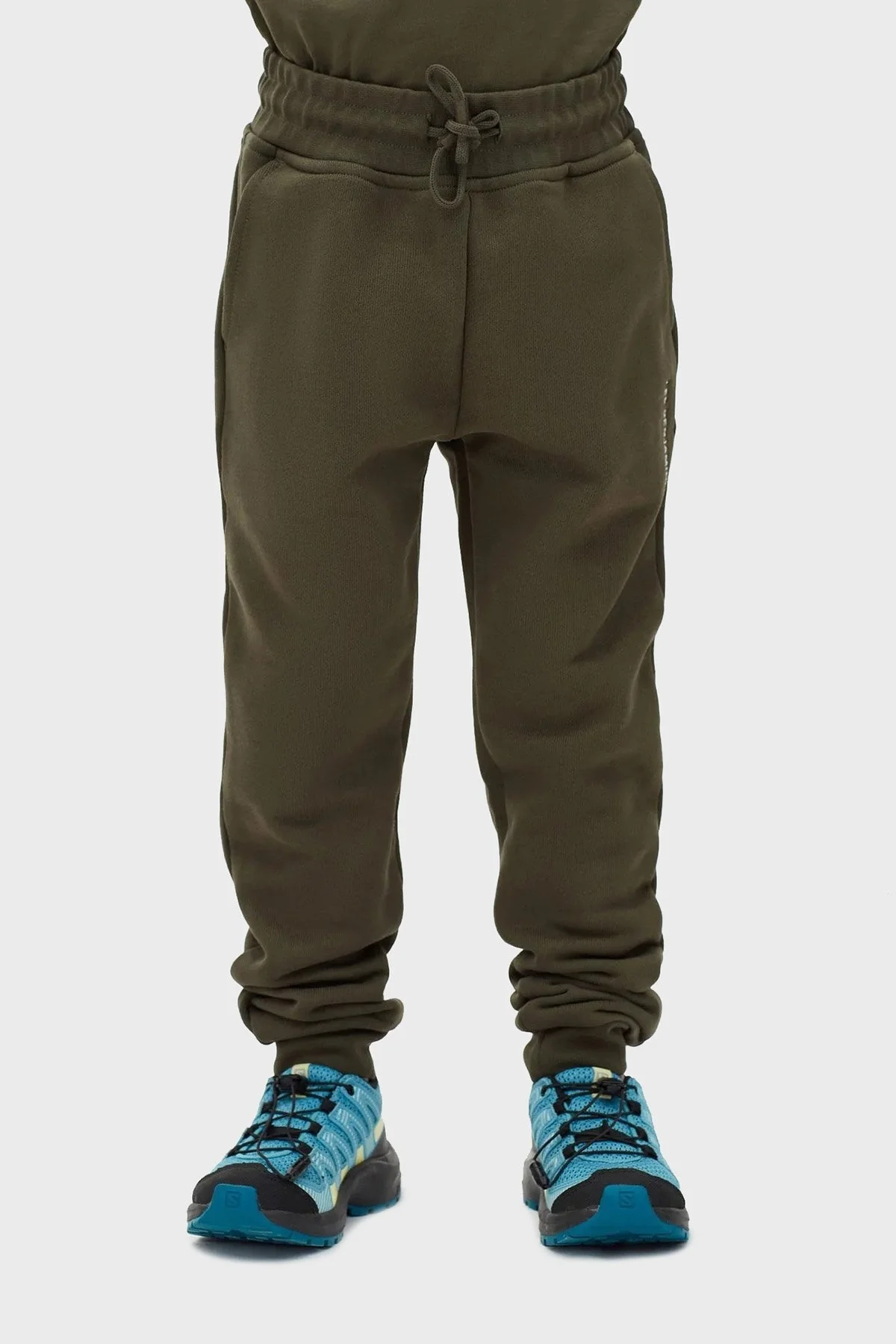 Les Benjamins Regular Fit Elastik Bel Bantlı Cepli % 100 Pamuk Unisex Pantolon LB22FWCHLCUSP-502 HAKİ - 2