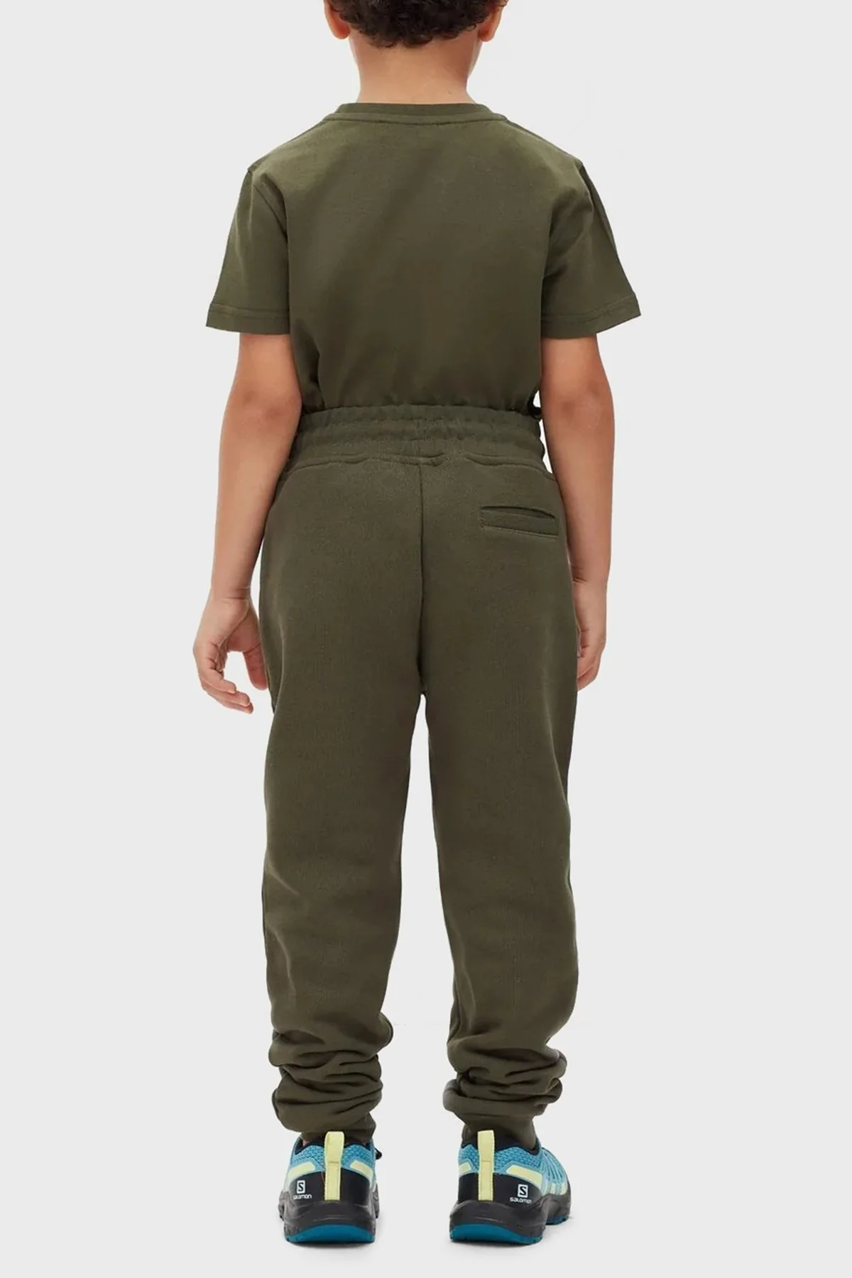 Les Benjamins Regular Fit Elastik Bel Bantlı Cepli % 100 Pamuk Unisex Pantolon LB22FWCHLCUSP-502 HAKİ - 4