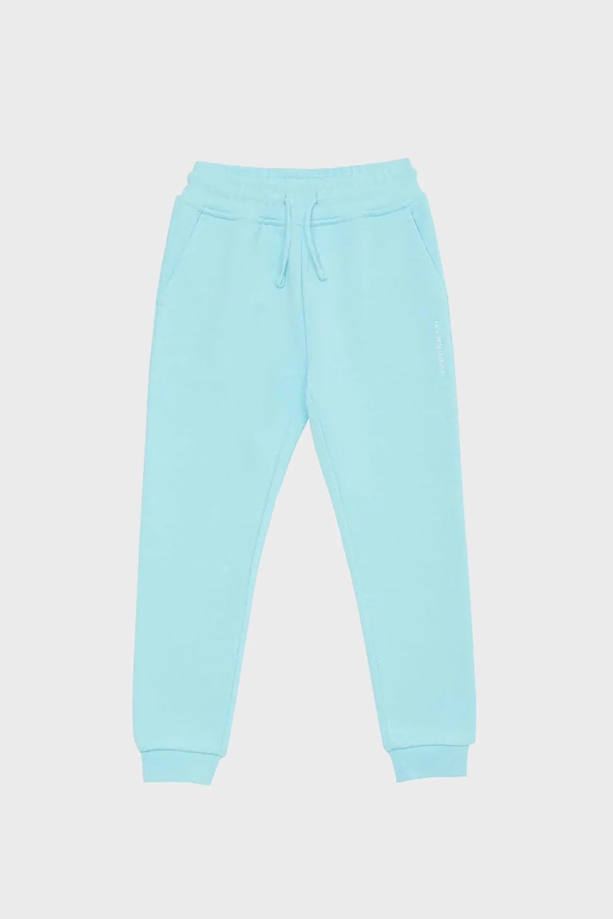 Les Benjamins Regular Fit Elastik Bel Bantlı Cepli % 100 Pamuk Unisex Pantolon LB22FWCHLCUSP-505 TURKUAZ - 7