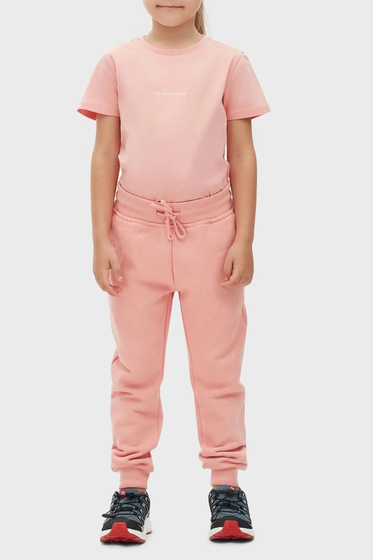 Les Benjamins Regular Fit Elastik Bel Bantlı Cepli % 100 Pamuk Unisex Pantolon LB22FWCHLCUSP-506 CORAL - 1