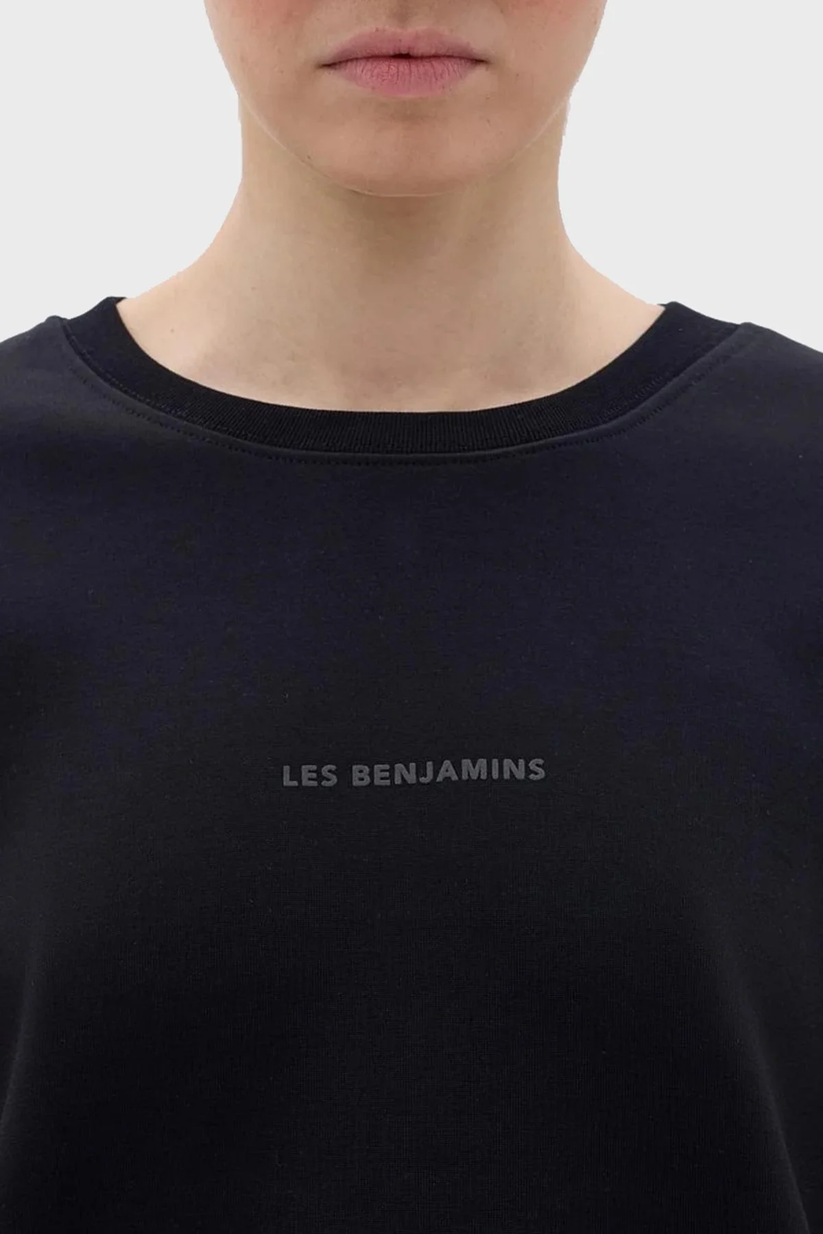 Les Benjamins Regular Fit Kapüşonlu Bayan Sweat LB23FWCLAFUSW-401 SİYAH - 5