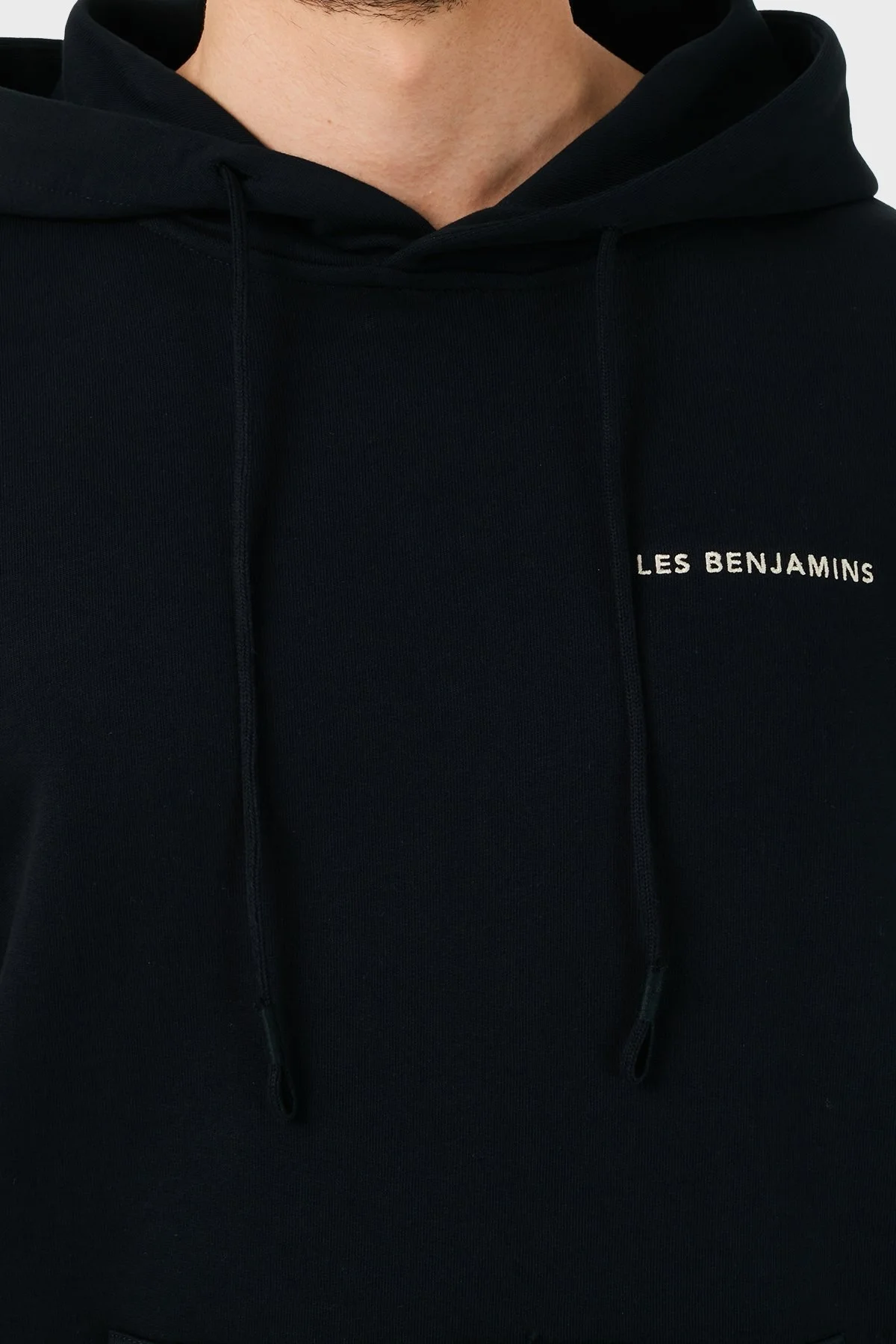 Les Benjamins Regular Fit Kapüşonlu Cepli % 100 Pamuk Erkek Sweat LB21SSCORMUHD-001 SİYAH - 6