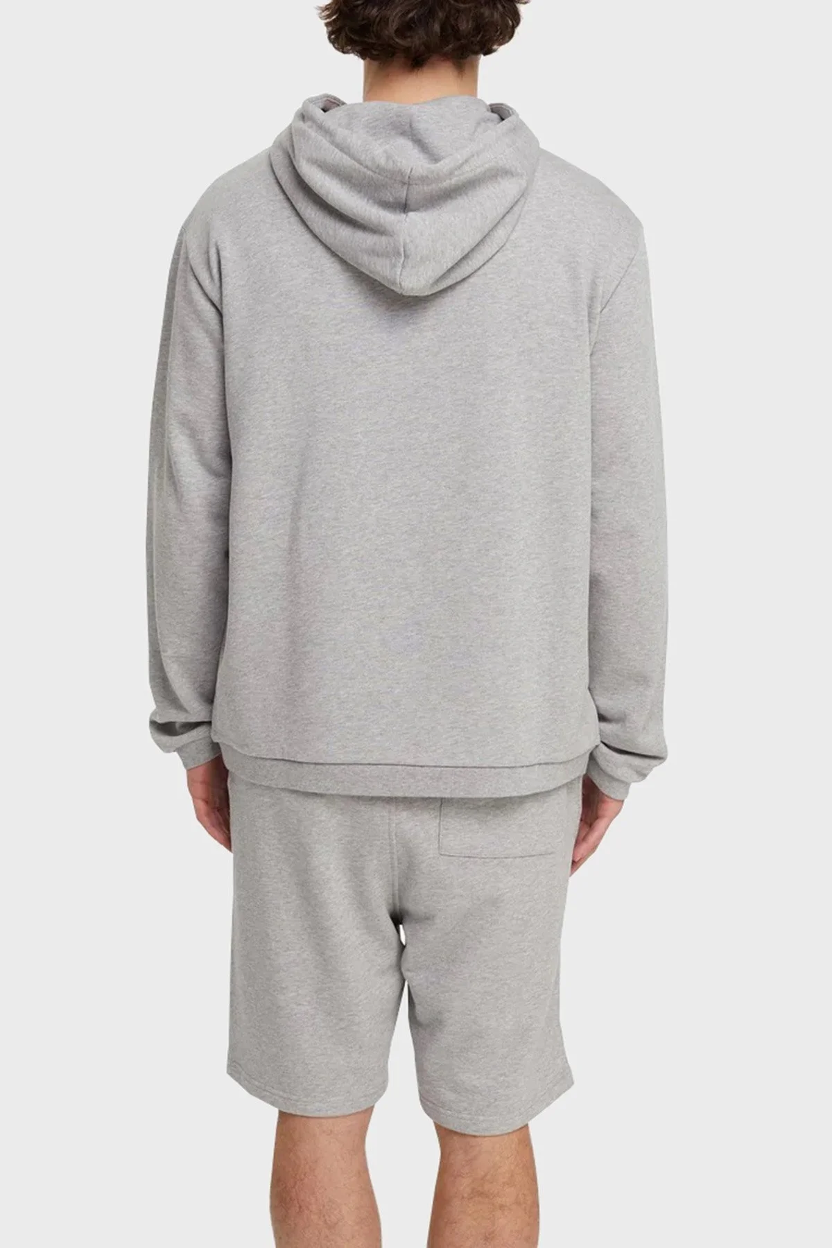 Les Benjamins Regular Fit Kapüşonlu Cepli % 100 Pamuk Erkek Sweat LB21SSCORMUHD-003 GRİ - 8