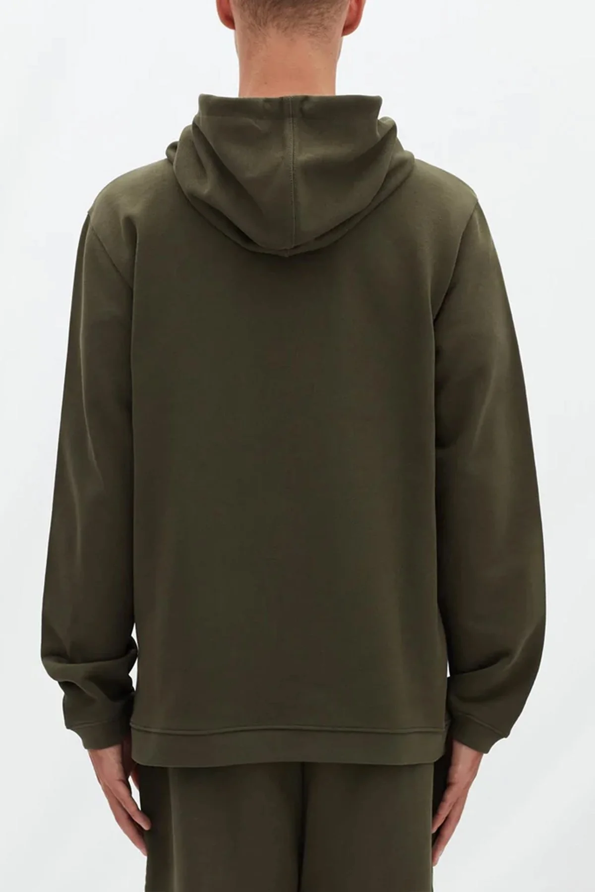 Les Benjamins Regular Fit Kapüşonlu Fermuarlı Pamuklu Erkek Sweat LB22FWESSMUZH-302 HAKİ - 3