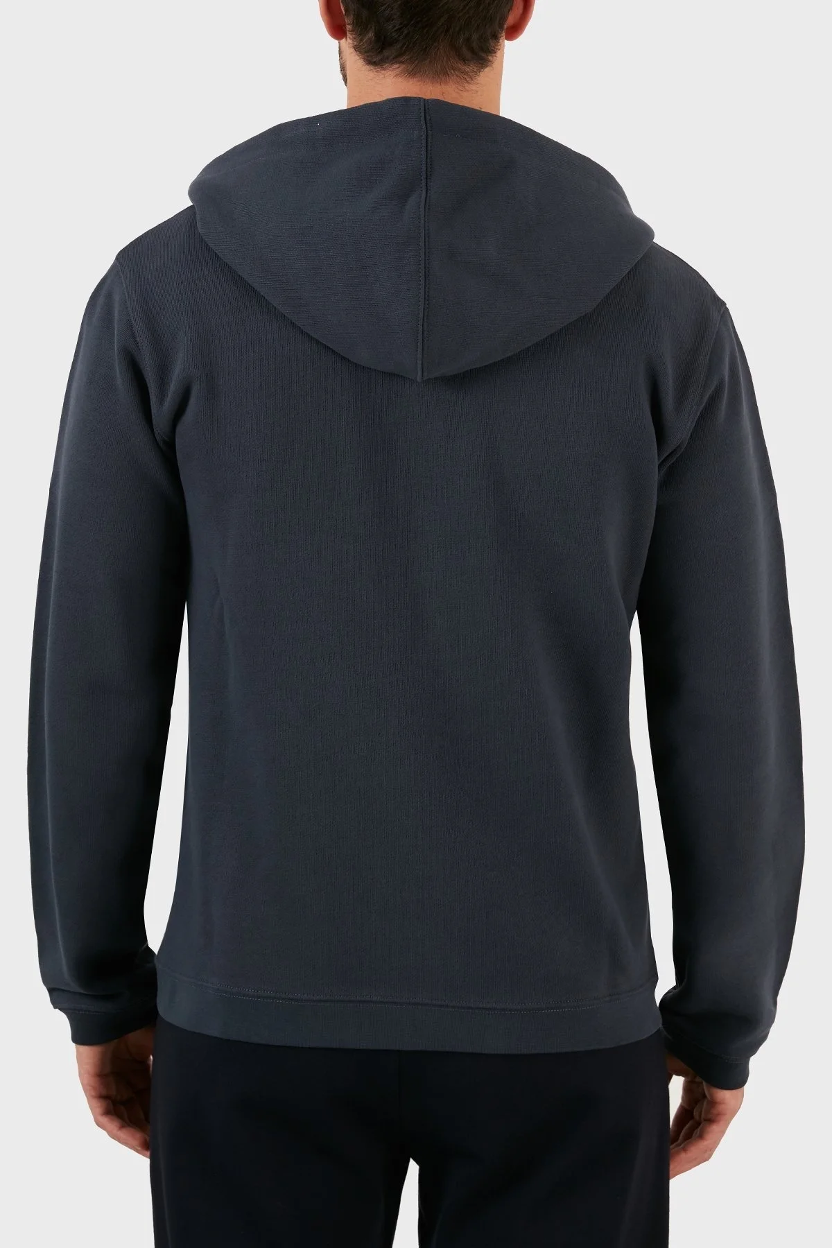 Les Benjamins Regular Fit Kapüşonlu Fermuarlı Pamuklu Erkek Sweat LB22FWESSMUZH-303 LACİVERT - 5