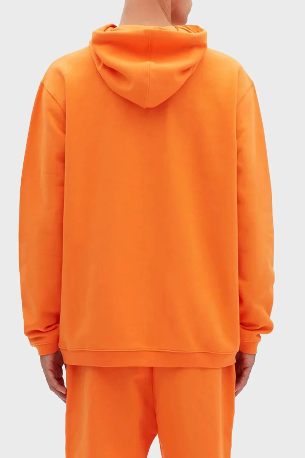 Les Benjamins Regular Fit Kapüşonlu Kanguru Cepli % 100 Pamuk Erkek Sweat LB22FWESSMUHD-304 ORANGE - 5
