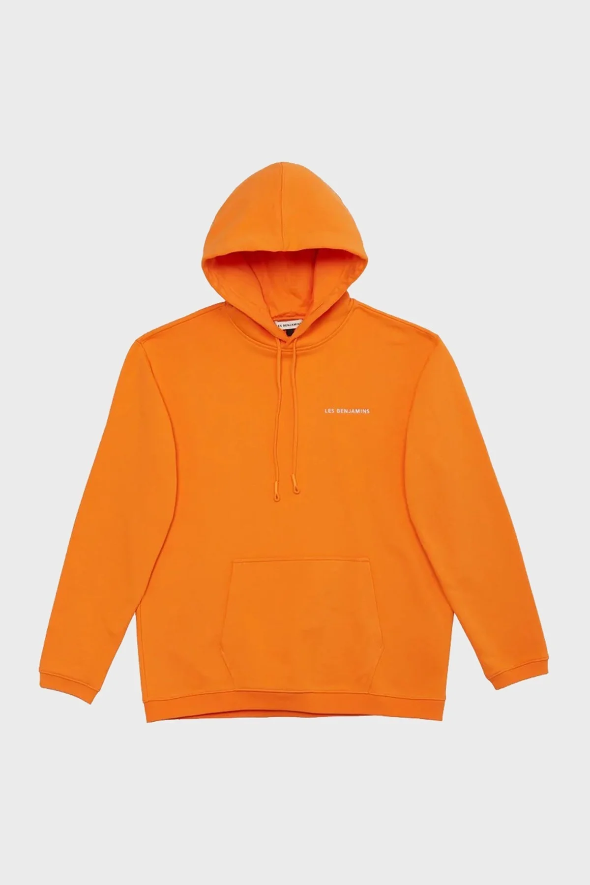 Les Benjamins Regular Fit Kapüşonlu Kanguru Cepli % 100 Pamuk Erkek Sweat LB22FWESSMUHD-304 ORANGE - 7