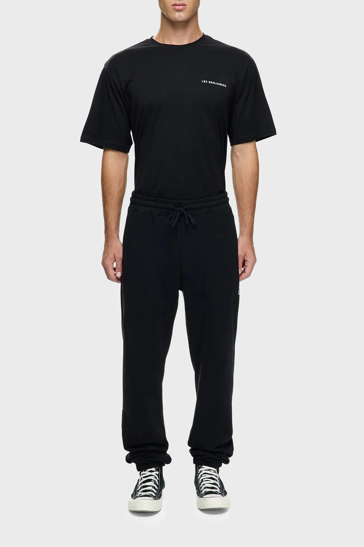 Les Benjamins Regular Fit Normal Bel Ribanalı Paça Jogger Erkek Pantolon LBNOOSCORMUSP-307 SİYAH - 4