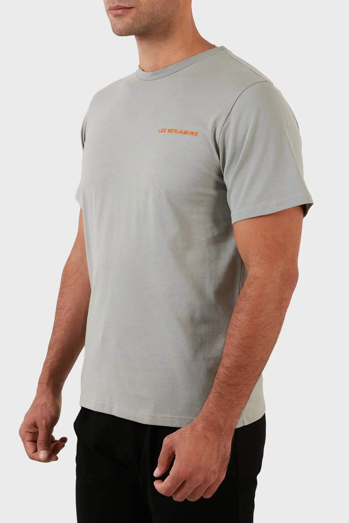 Les Benjamins Relaxed Fit Sırt Baskılı Bisiklet Yaka % 100 Pamuk Erkek T Shirt LB22FWGASMUTS-009 AÇIK YEŞİL - 4