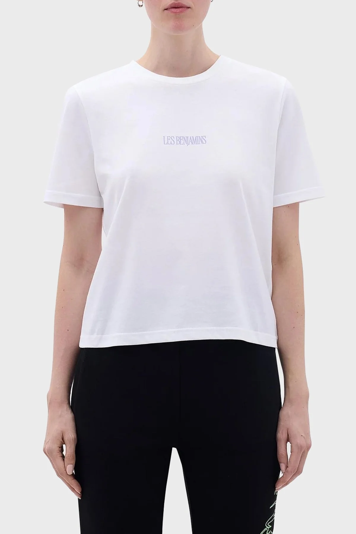 Les Benjamins Sırt Baskılı % 100 Pamuk Regular Fit Bayan T Shirt LB23FWFRWFUTS-008 BEYAZ - 2