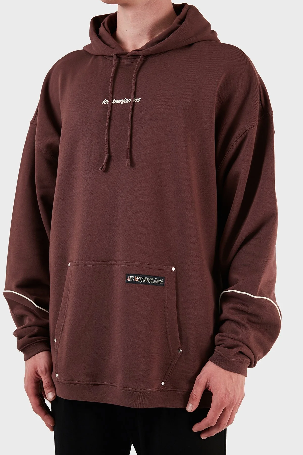 Les Benjamins Sırt Baskılı % 100 Pamuk Relaxed Fit Erkek Sweat LB23FWFRWMUHD-003 KAHVE - 5