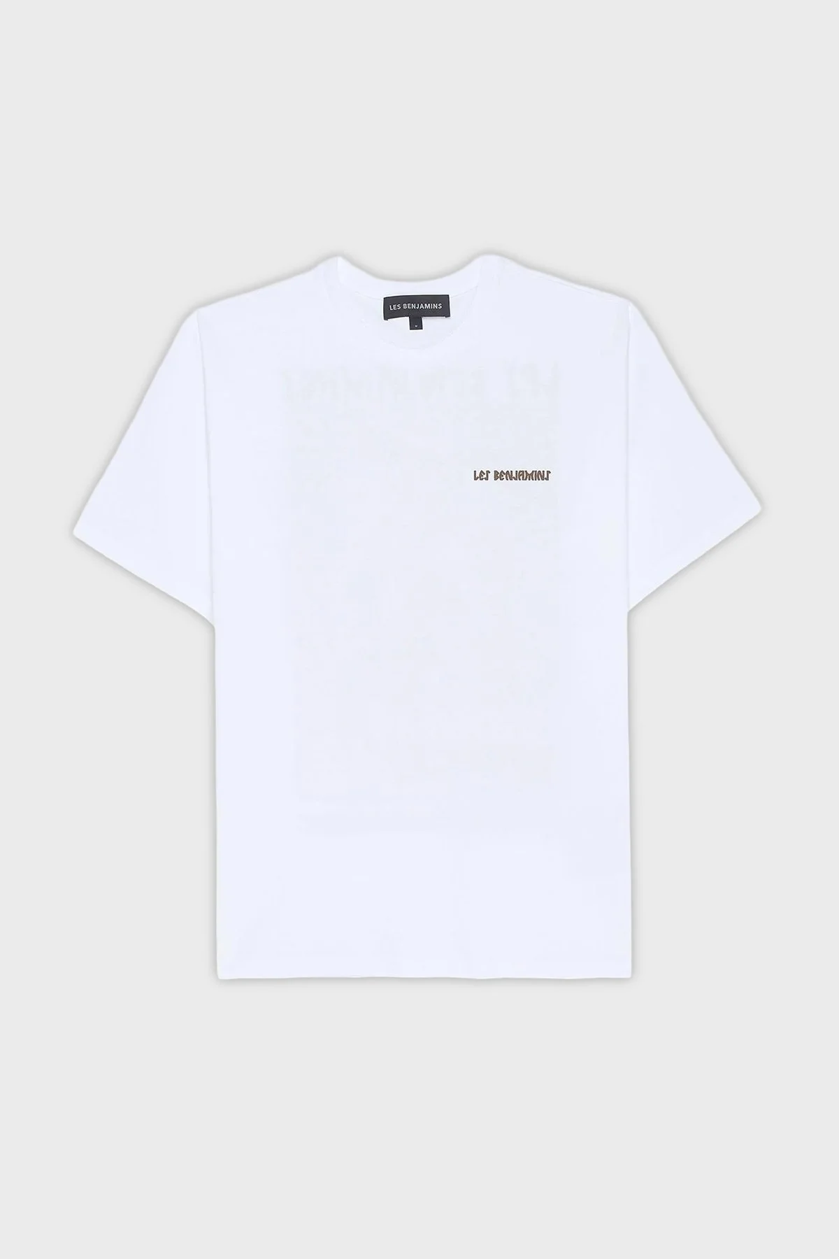 Les Benjamins Sırt Baskılı Pamuklu Relaxed Fit Bisiklet Yaka Erkek T Shirt LB25FWTURMUTS-006 BEYAZ - 7