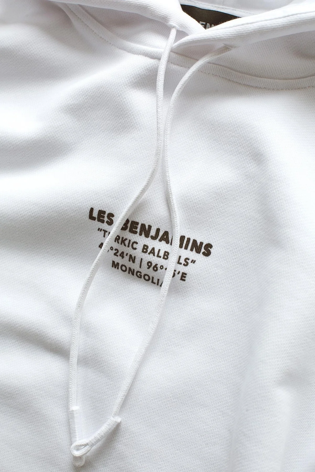 Les Benjamins Sırt Baskılı Pamuklu Relaxed Fit Kapüşonlu Erkek Sweat LB25FWTURMUHD-004 BEYAZ - 5