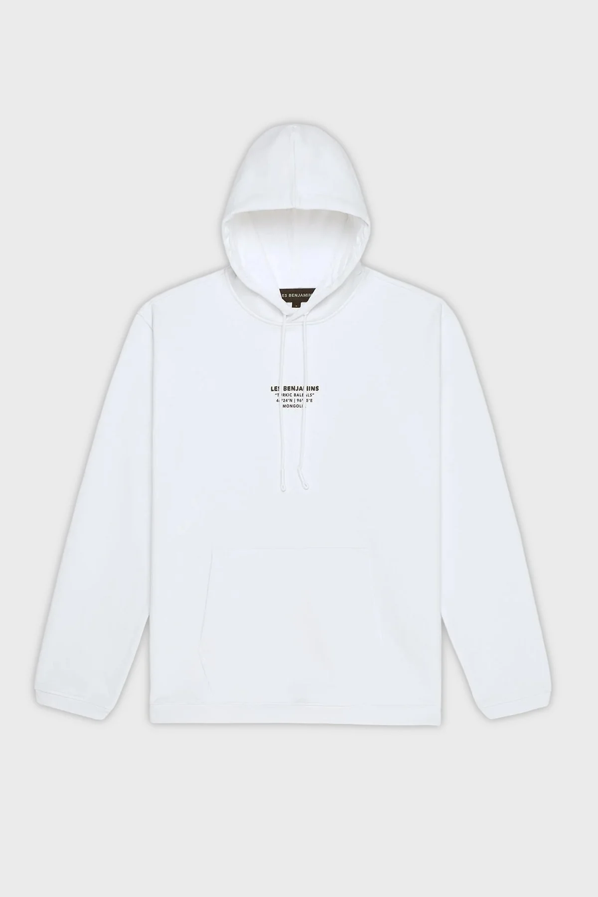 Les Benjamins Sırt Baskılı Pamuklu Relaxed Fit Kapüşonlu Erkek Sweat LB25FWTURMUHD-004 BEYAZ - 6