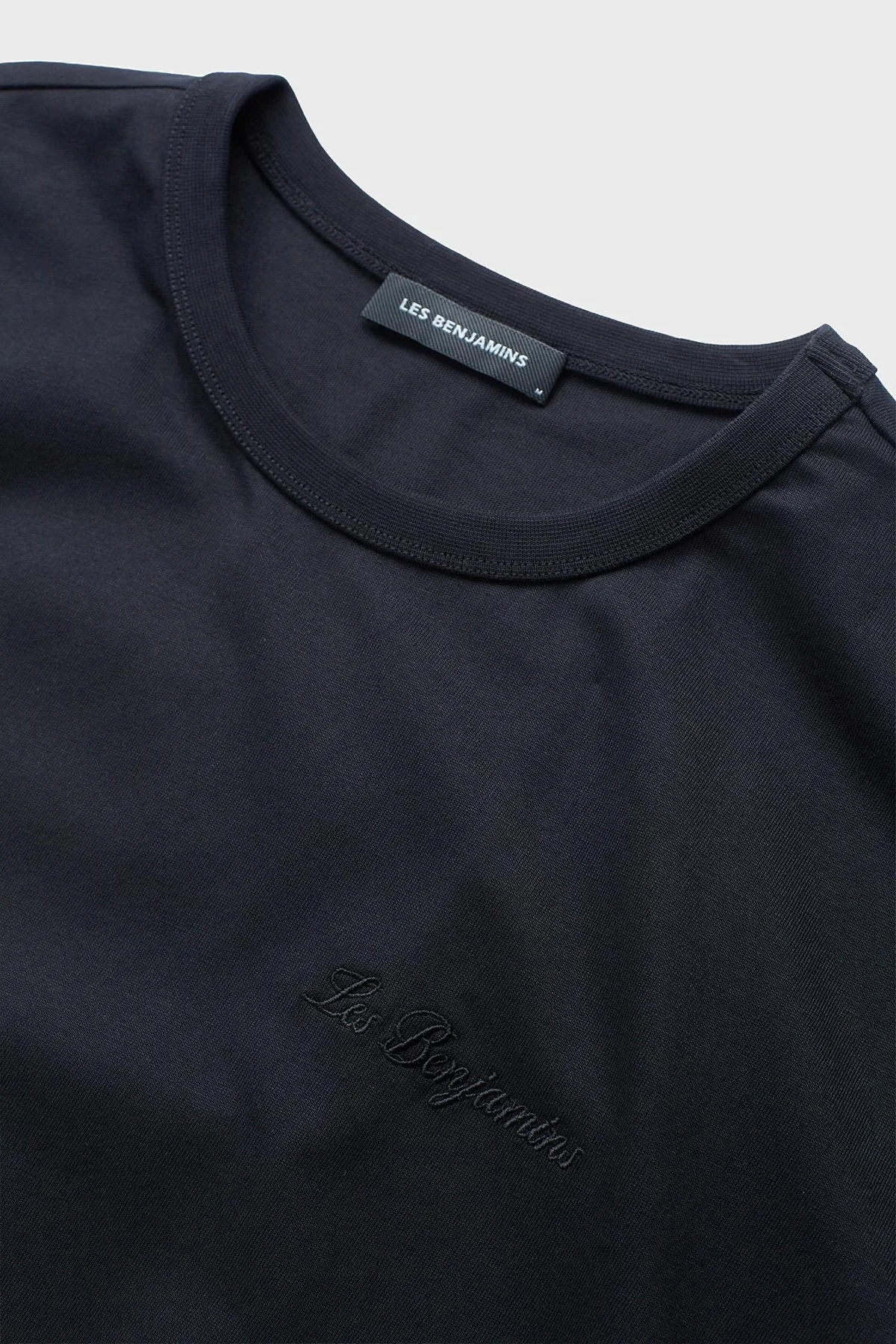 Les Benjamins Sırtta Logo Detaylı Pamuklu Regular Fit Bisiklet Yaka Erkek T Shirt LB25FWCLAMUTS-404 SİYAH - 5