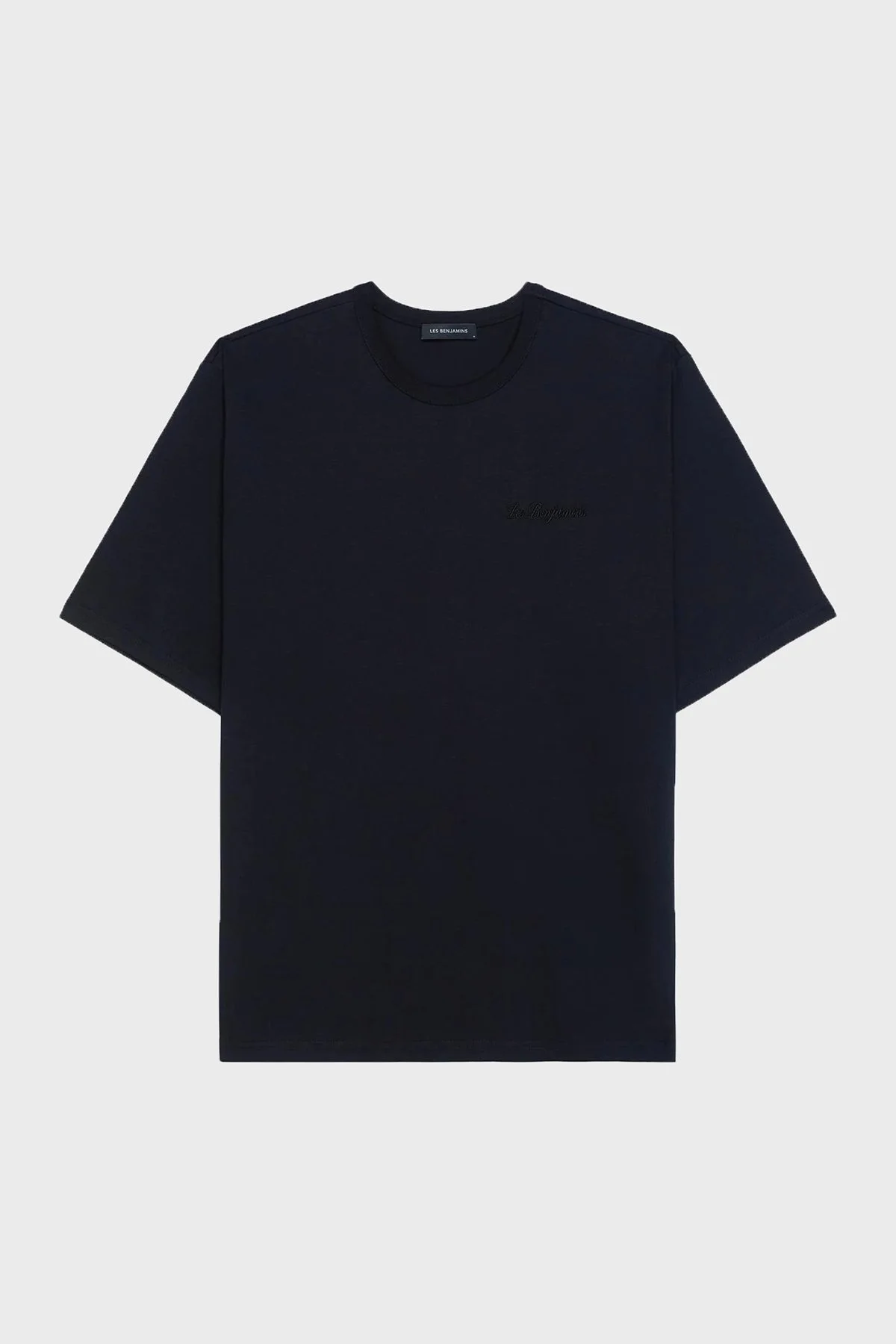 Les Benjamins Sırtta Logo Detaylı Pamuklu Regular Fit Bisiklet Yaka Erkek T Shirt LB25FWCLAMUTS-404 SİYAH - 6