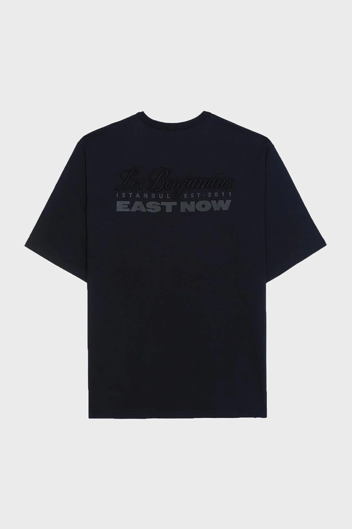 Les Benjamins Sırtta Logo Detaylı Pamuklu Regular Fit Bisiklet Yaka Erkek T Shirt LB25FWCLAMUTS-404 SİYAH - 7