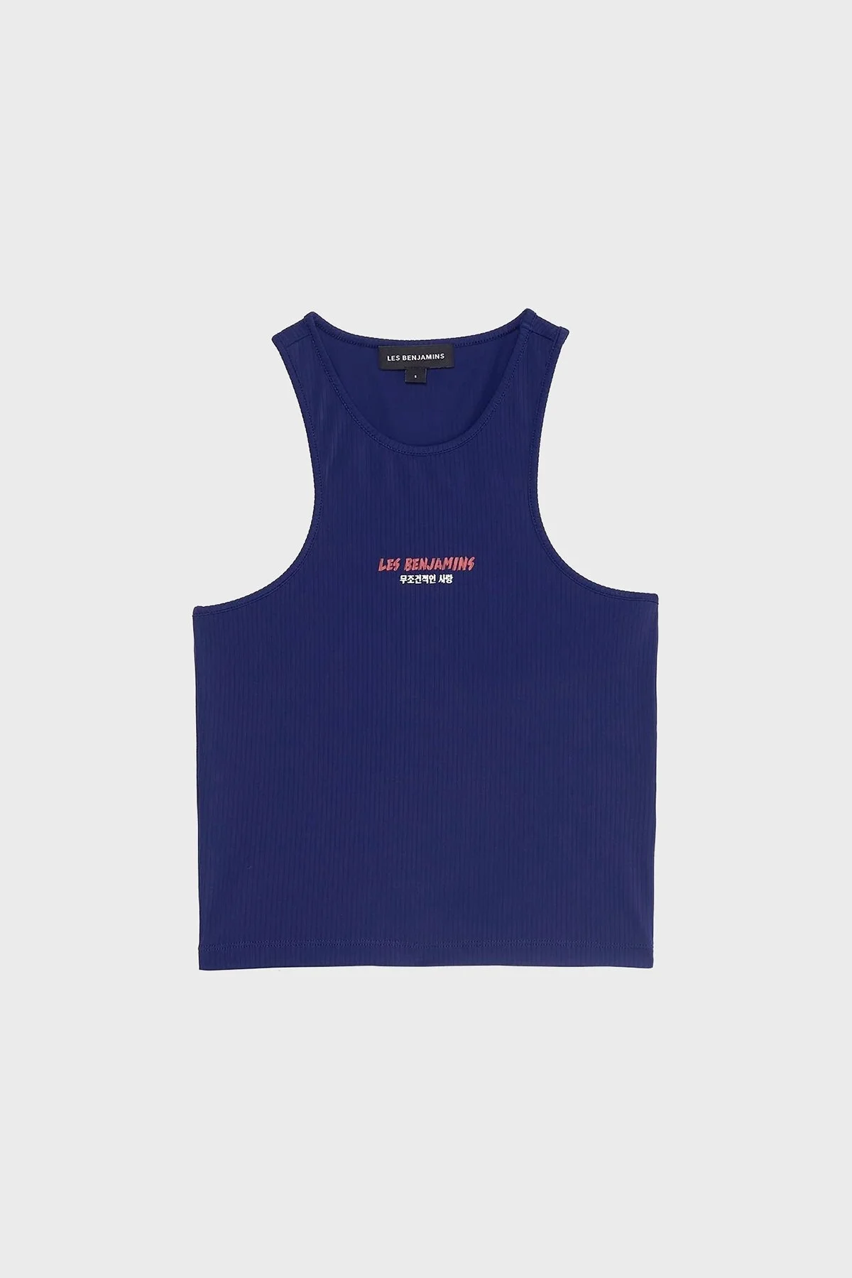 Les Benjamins Slim Fit Halter Yaka Logolu Bayan Top LB25SSUNLFUTN-001 LACİVERT - 6