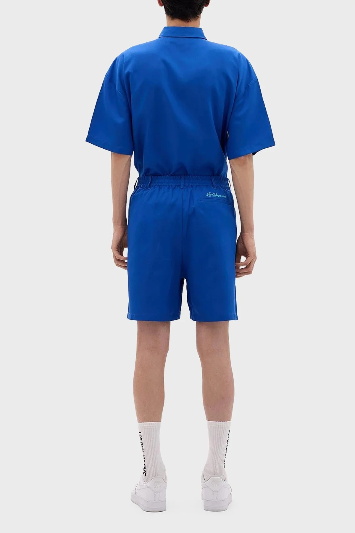 Les Benjamins Tencel Regular Fit Cepli Erkek Short LB24SSKISMUSO-010 MAVİ - 4