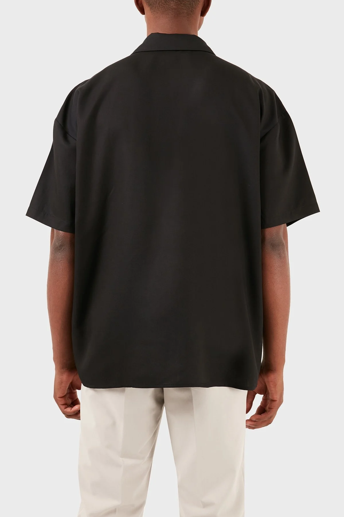 Les Benjamins Tensel Relaxed Fit Kısa Kollu Erkek Gömlek LB24SSKISMUSH-007 SİYAH - 9