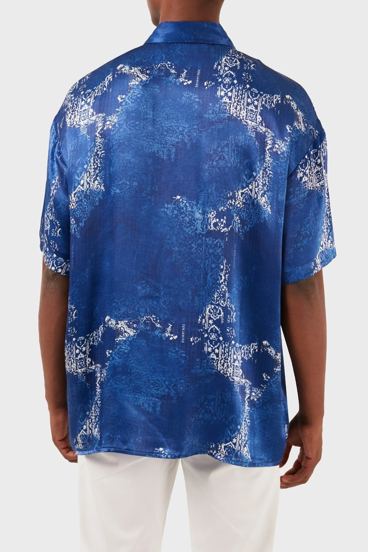 Les Benjamins Tensel Relaxed Fit Kısa Kollu Erkek Gömlek LB24SSKISMUSH-010 LACİVERT - 2