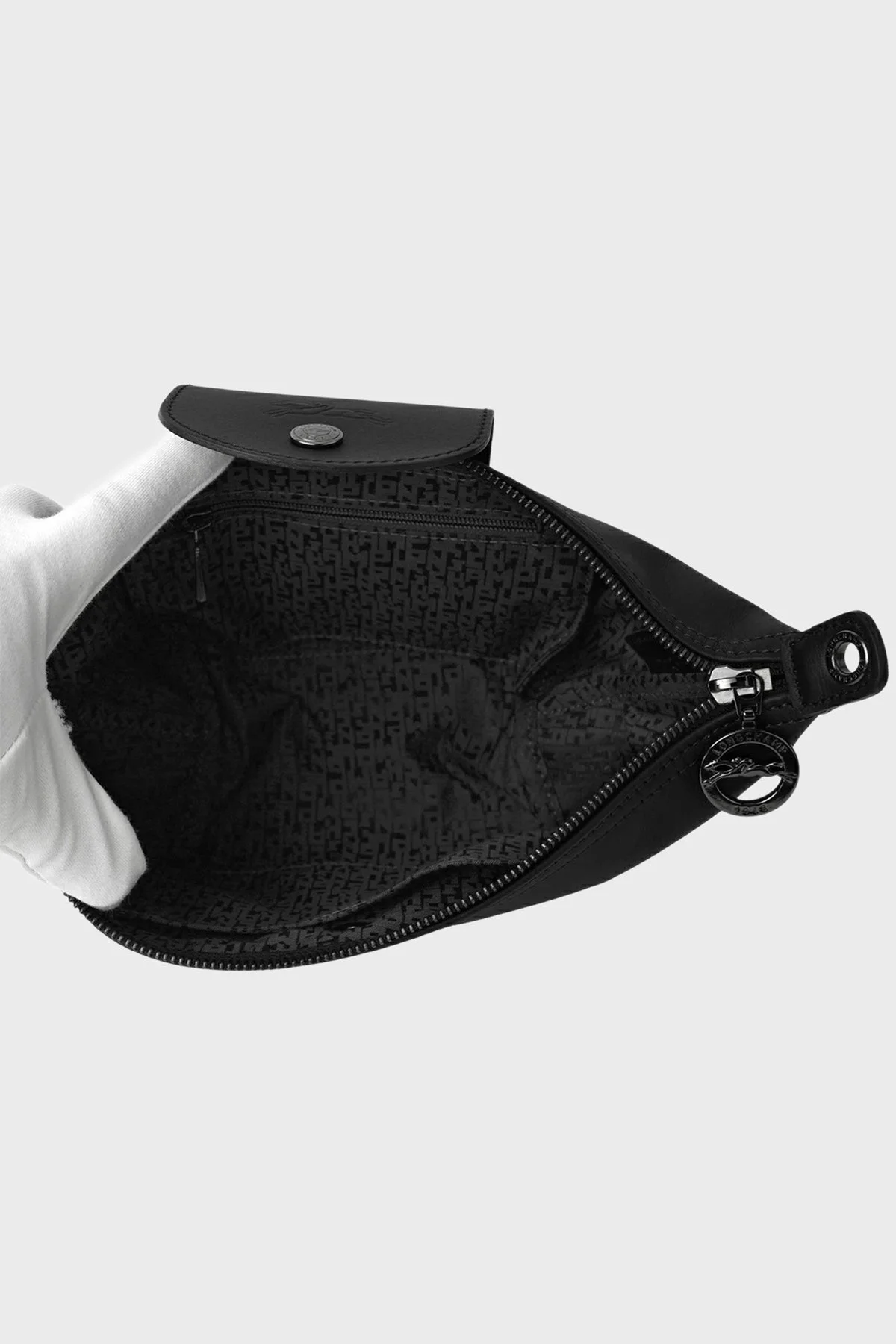 Longchamp Hakiki Deri Çıkarılabilir Askılı Bayan Çanta 10212987 001 SİYAH - 10