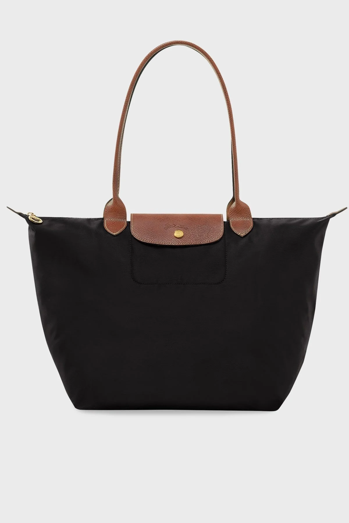 Longchamp Large Logolu Katlanabilen Tasarım Çift Saplı Bayan Çanta L1899089 001 SİYAH - 1