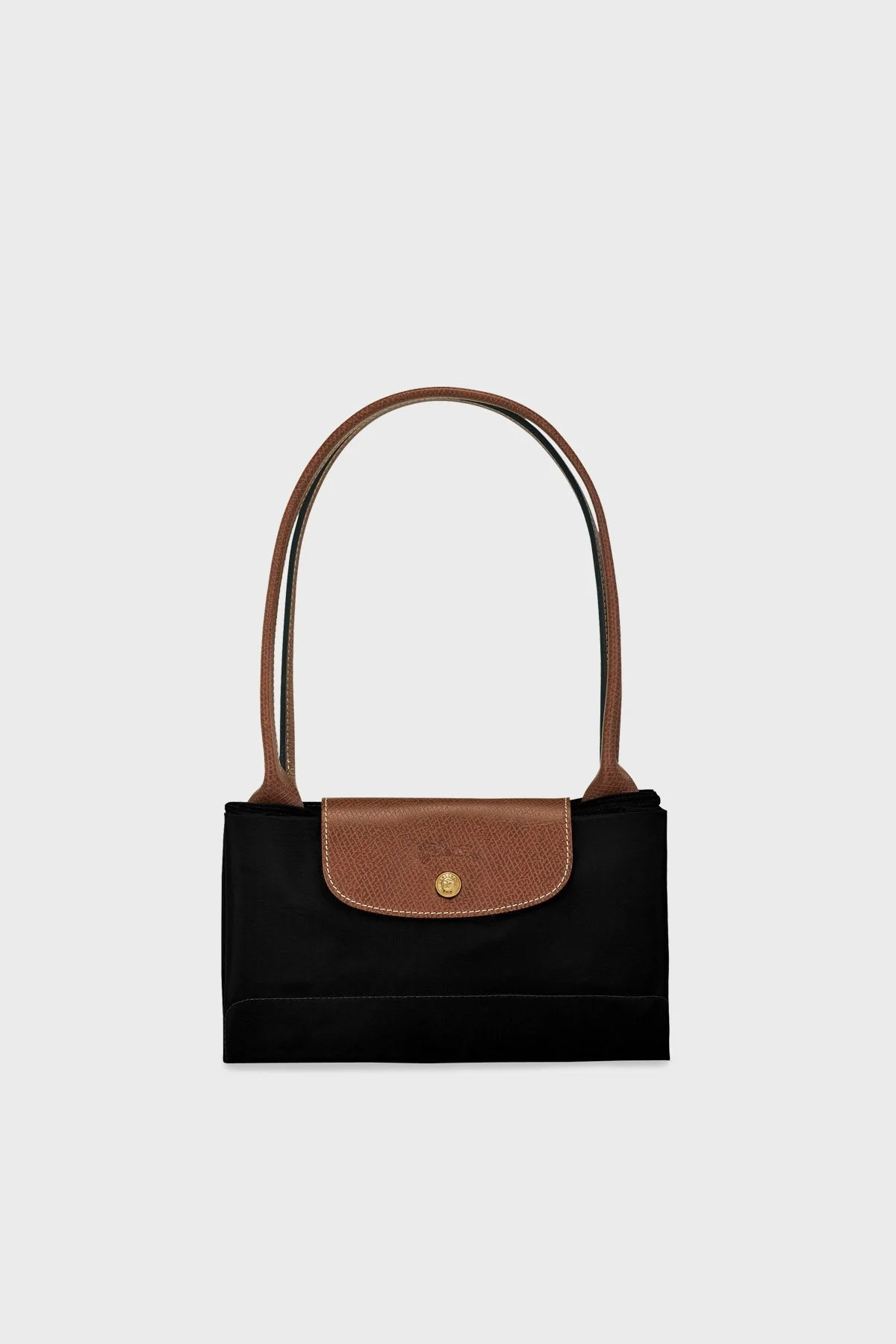 Longchamp Large Logolu Katlanabilen Tasarım Çift Saplı Bayan Çanta L1899089 001 SİYAH - 6