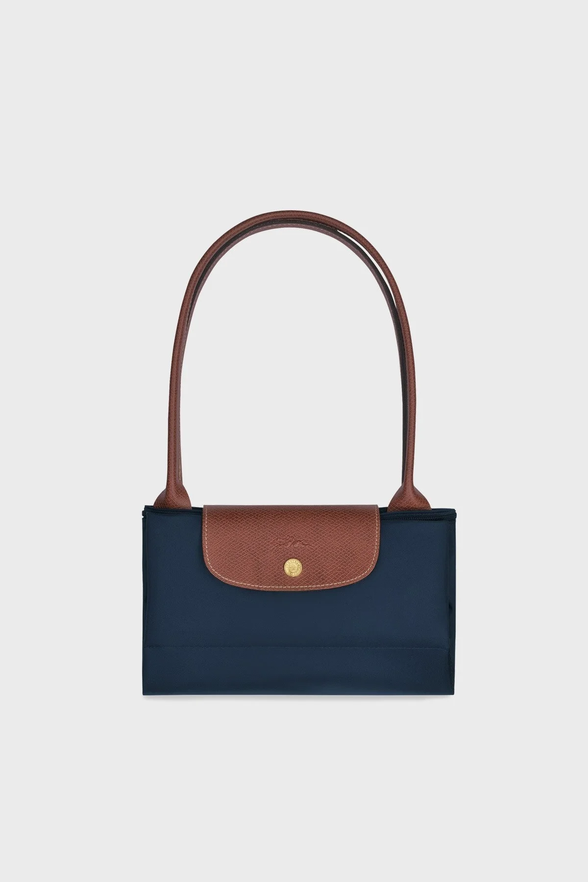 Longchamp Large Logolu Katlanabilen Tasarım Çift Saplı Bayan Çanta L1899089 P68 LACİVERT - 3