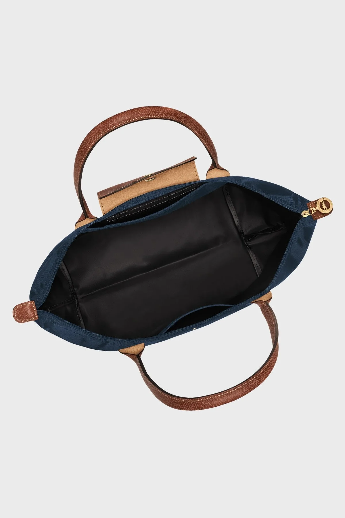 Longchamp Large Logolu Katlanabilen Tasarım Çift Saplı Bayan Çanta L1899089 P68 LACİVERT - 5