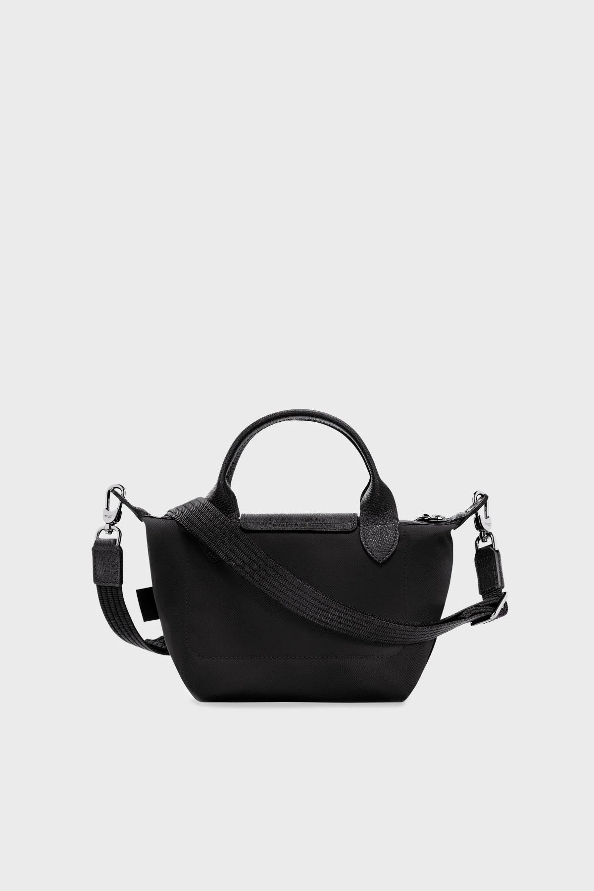 Longchamp Logolu Çıkarılabilir Askılı Küçük Bayan Çanta L1500HSR 001 SİYAH - 3