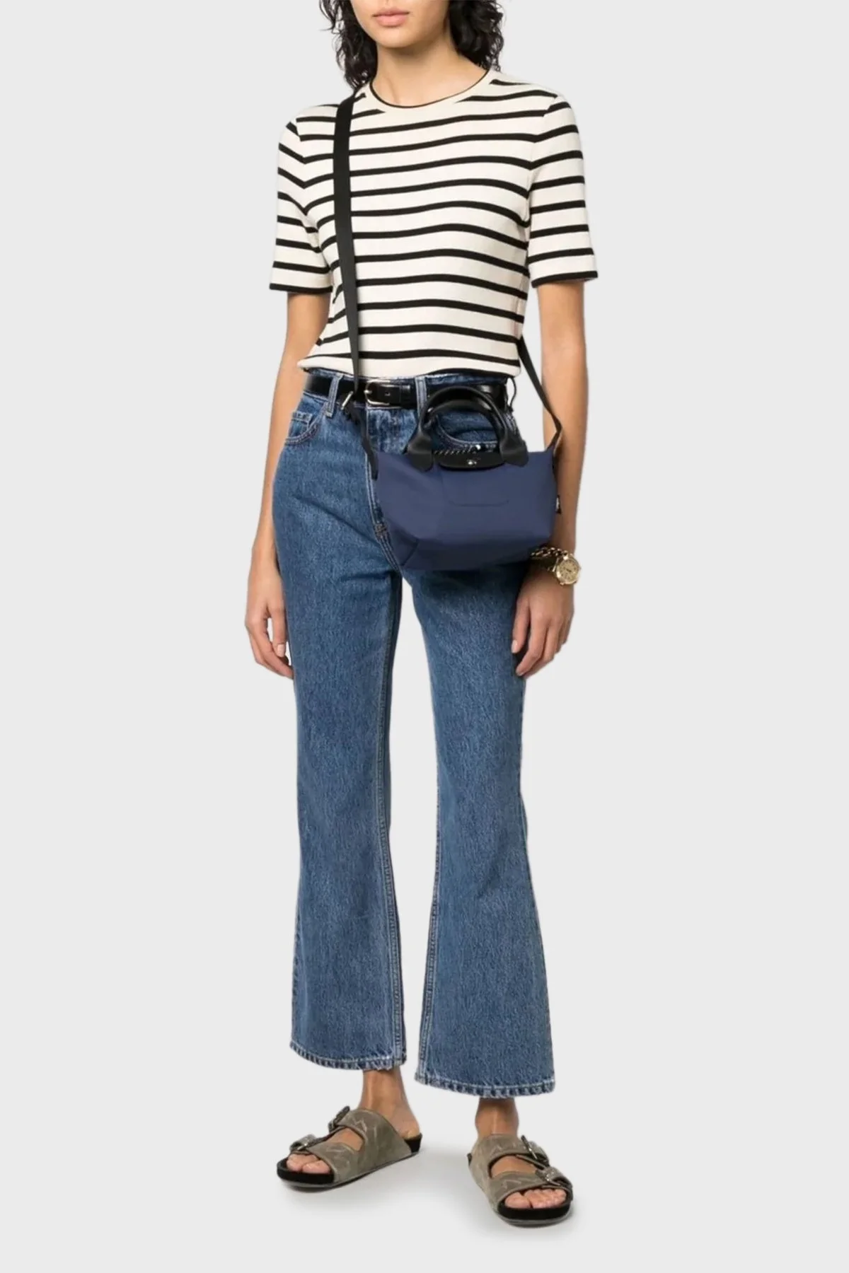 Longchamp Logolu Çıkarılabilir Askılı Küçük Bayan Çanta L1500HSR 006 LACİVERT - 2