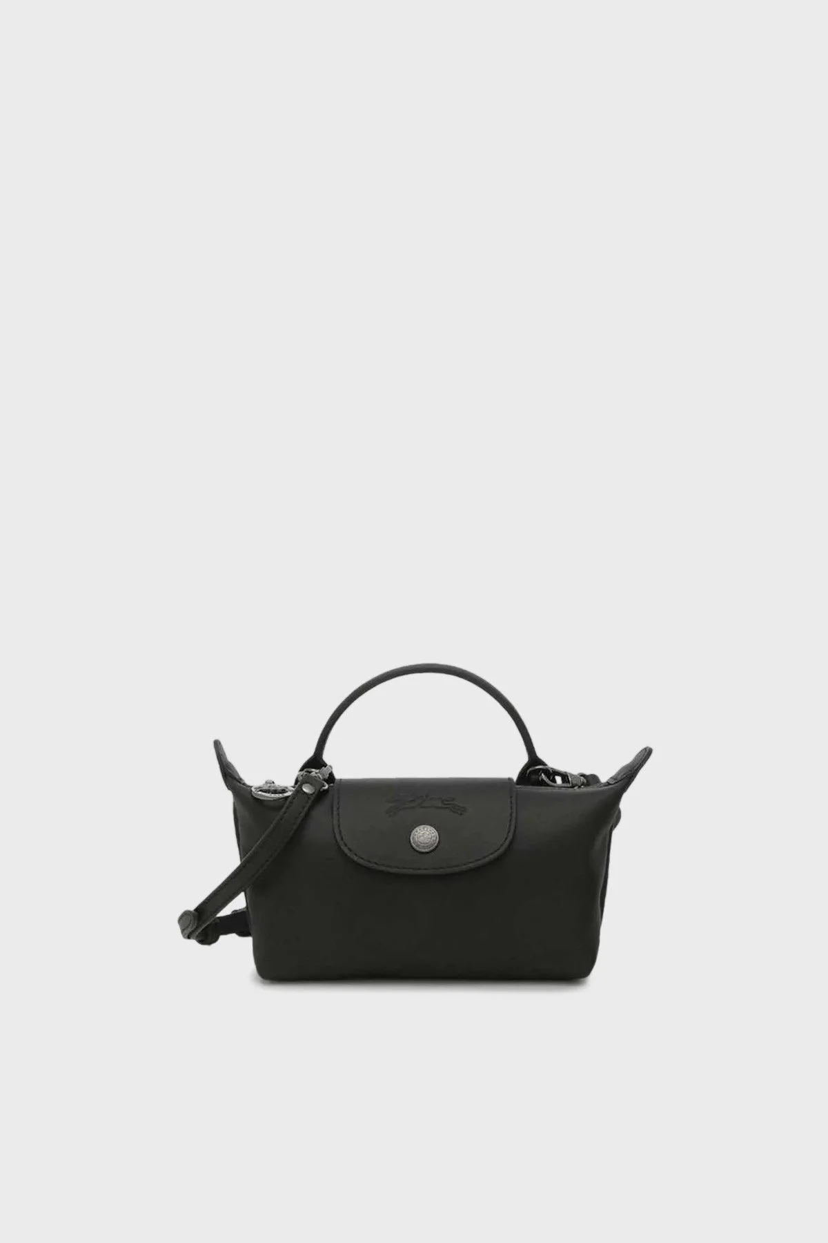 Longchamp Logolu Çıkarılabilir Askılı Mini Kadın Çanta 34205987 001 SİYAH - 1