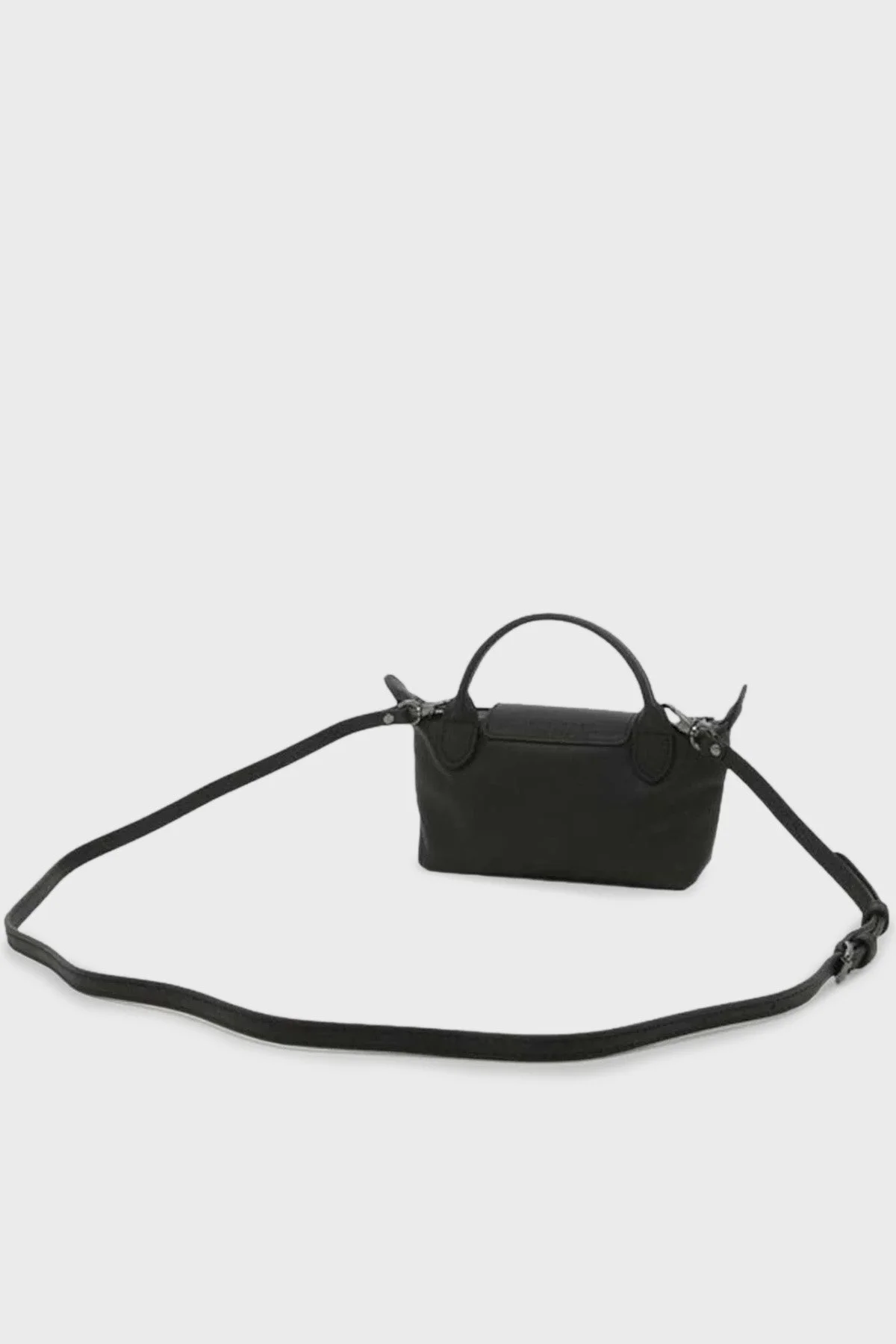 Longchamp Logolu Çıkarılabilir Askılı Mini Kadın Çanta 34205987 001 SİYAH - 5