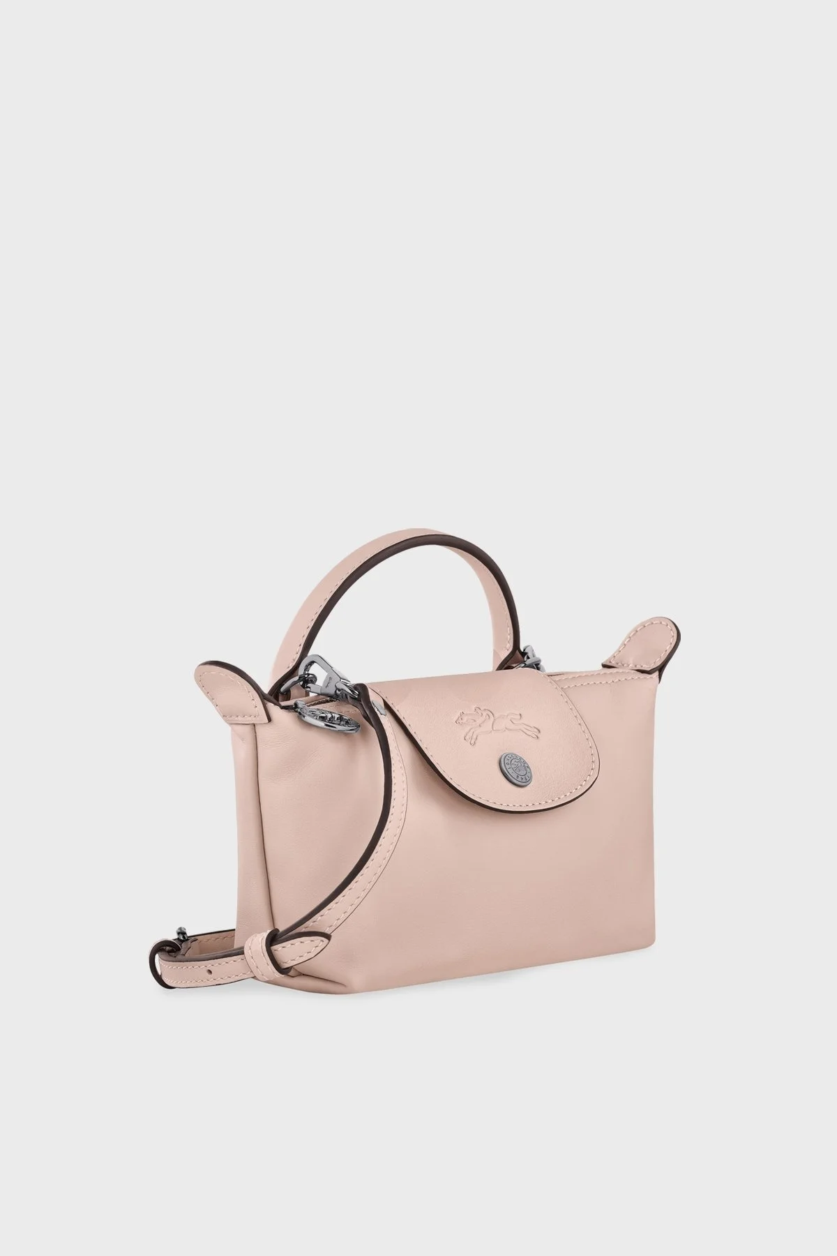 Longchamp Logolu Çıkarılabilir Askılı Mini Bayan Çanta 34205987 542 PUDRA - 10
