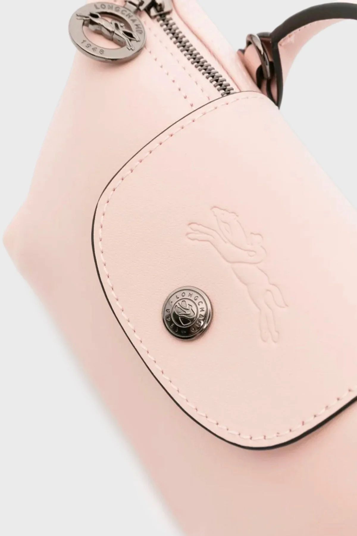 Longchamp Logolu Çıkarılabilir Askılı Mini Bayan Çanta 34205987 542 PUDRA - 10