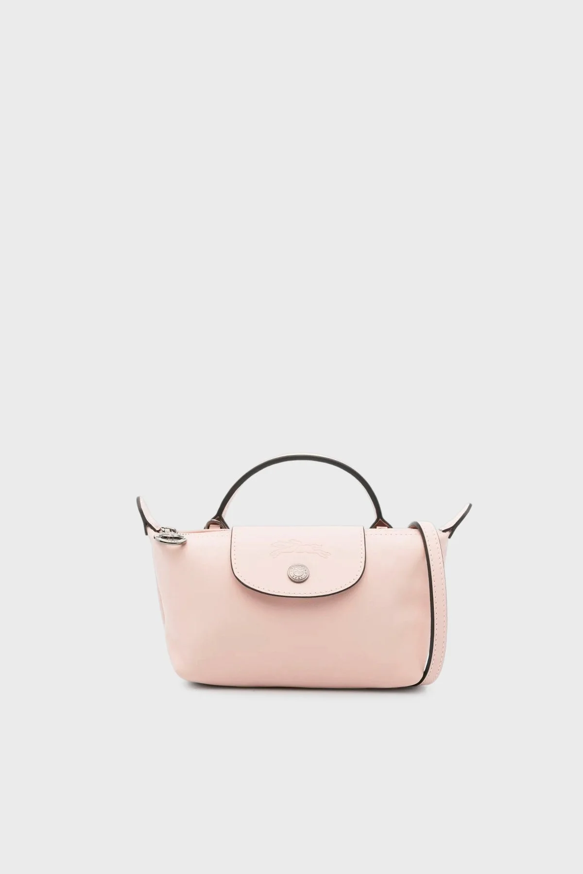 Longchamp Logolu Çıkarılabilir Askılı Mini Kadın Çanta 34205987 542 PUDRA - 1