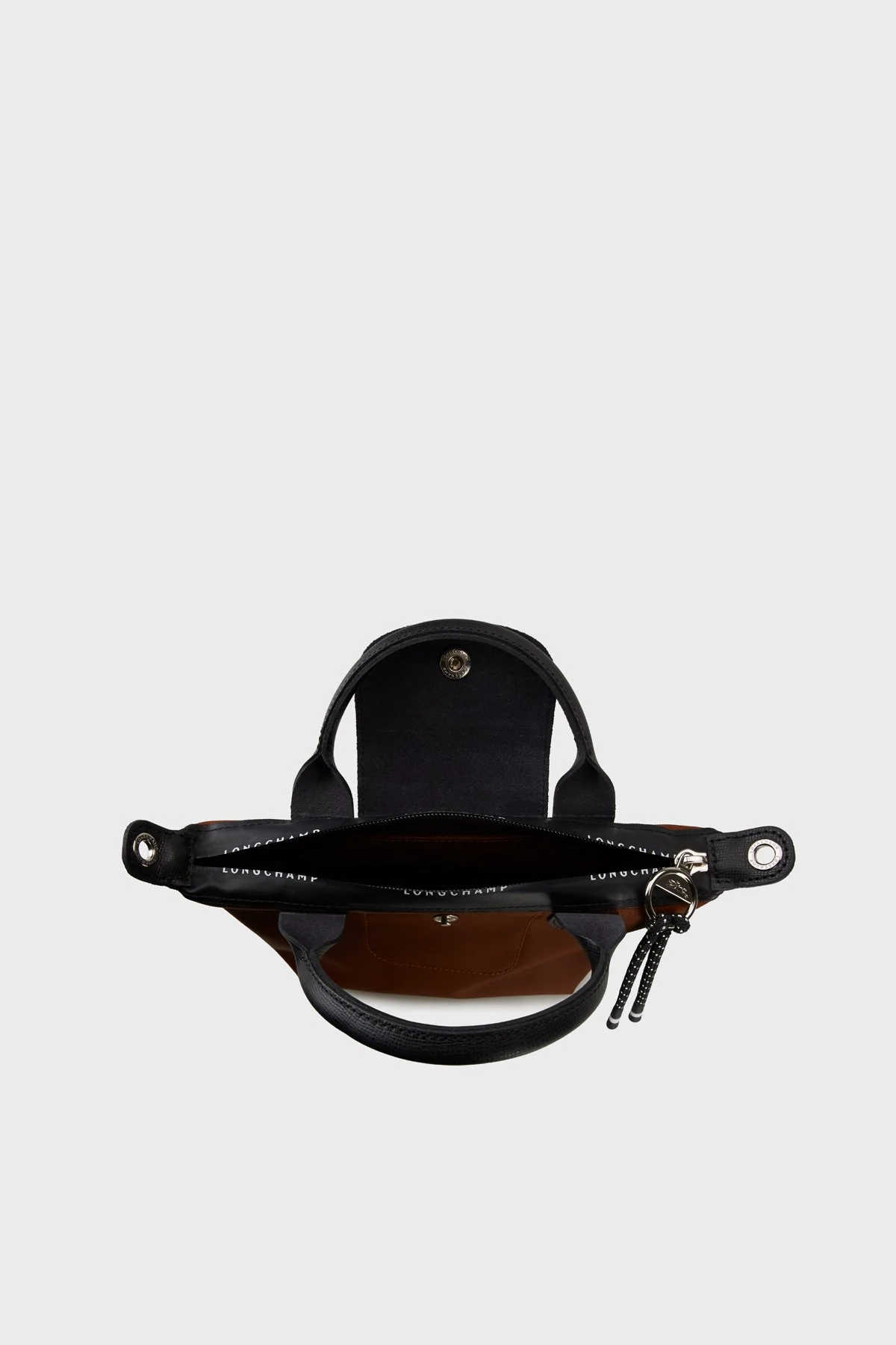 Longchamp Logolu Çıkarılabilir Askılı Mini Bayan Çanta L1500HSR 203 KAHVE - 5