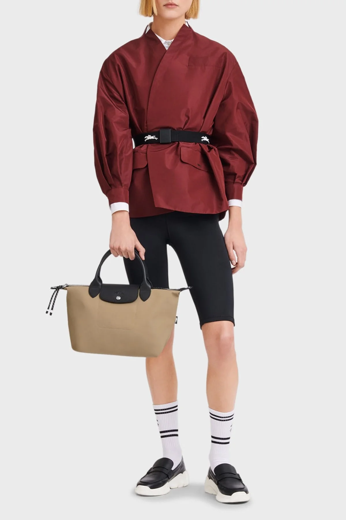 Longchamp Logolu Çıkarılabilir Askılı Small Bayan Çanta L1512HSR 299 BEJ - 2
