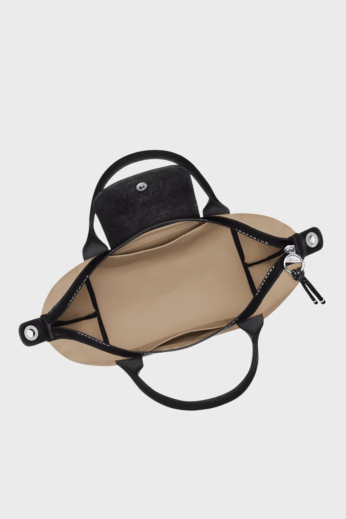 Longchamp Logolu Çıkarılabilir Askılı Small Bayan Çanta L1512HSR 299 BEJ - 5