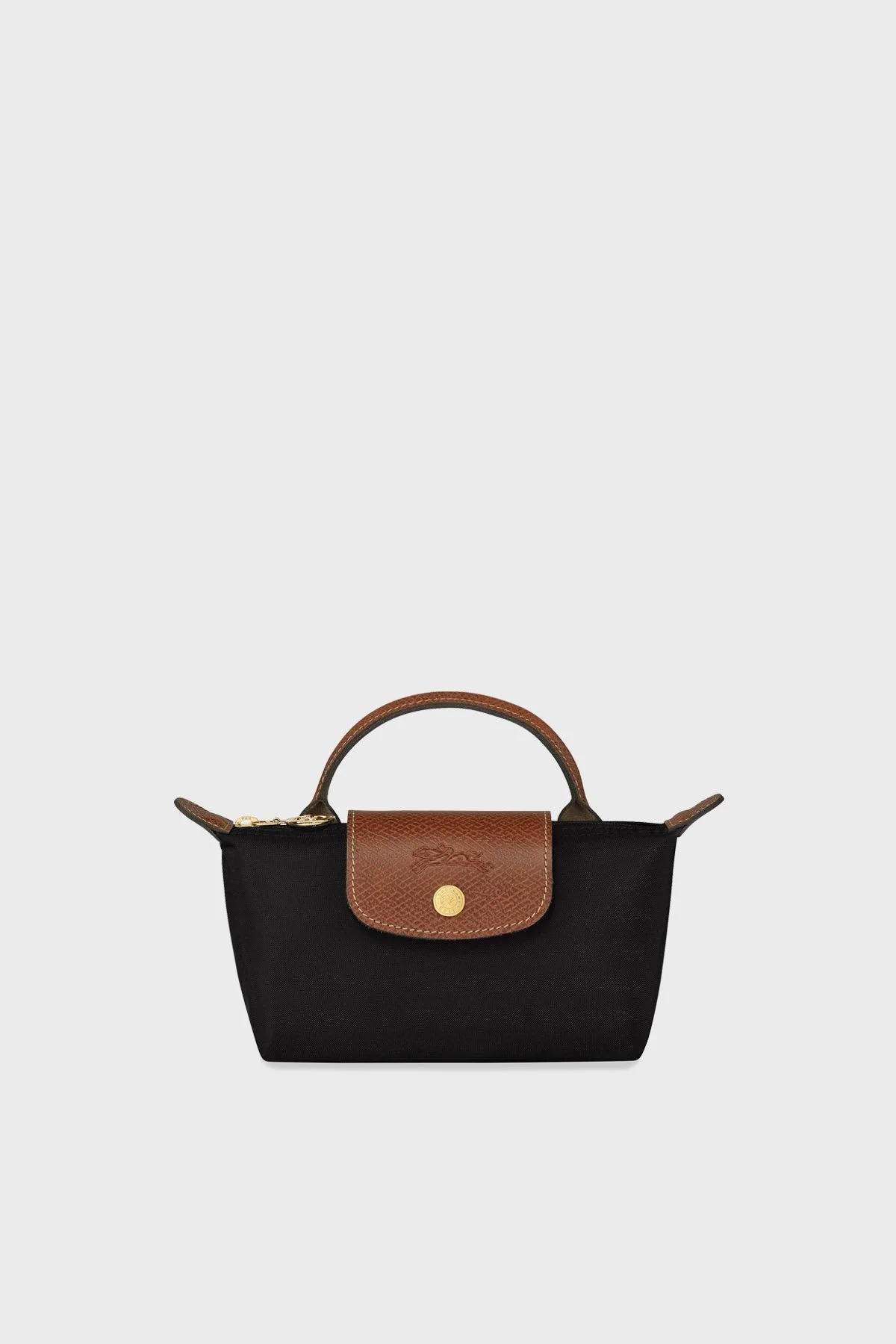 Longchamp Logolu Tek Saplı Mini Bayan Çanta 34175089 001 SİYAH - 1